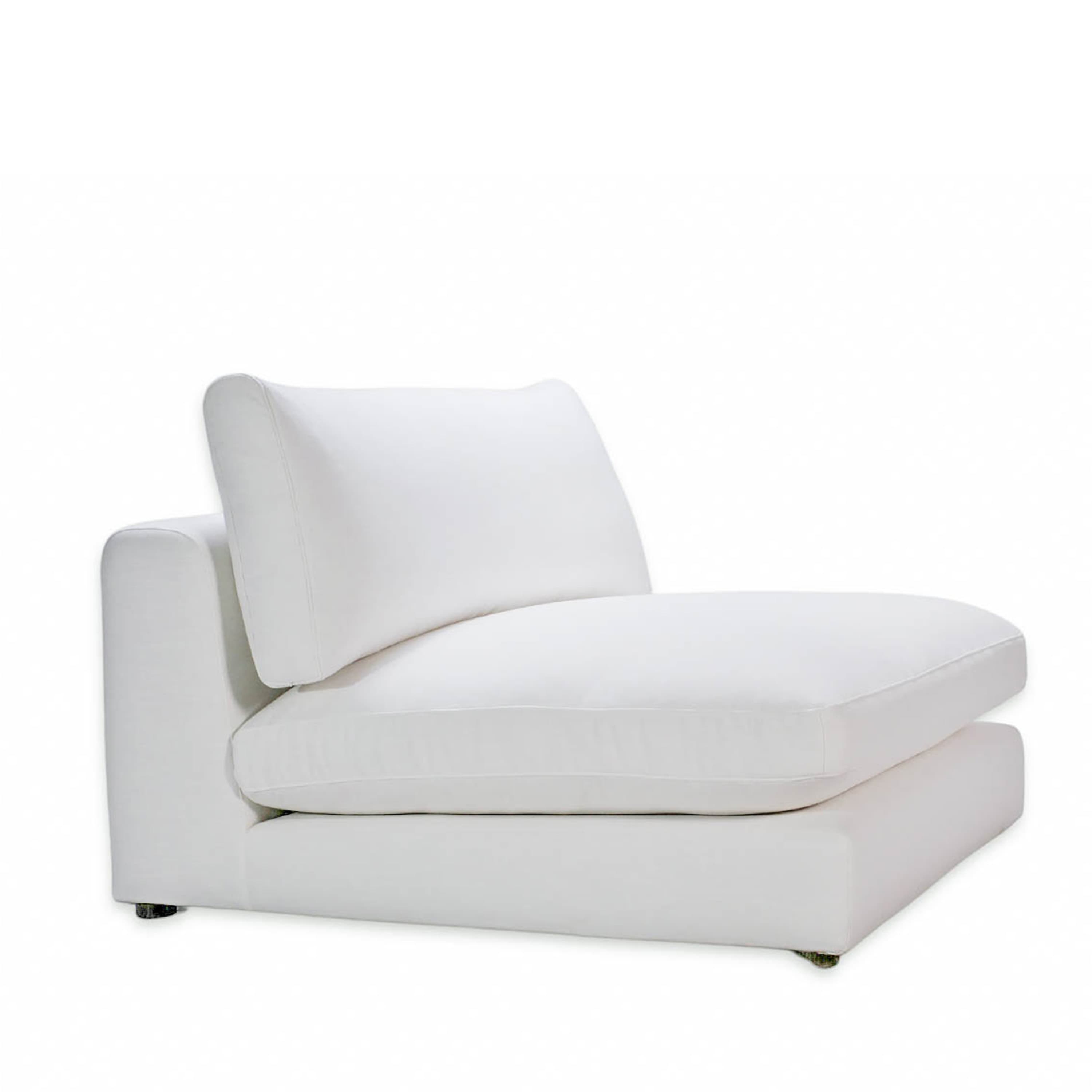 Capri 1.5-seater Sofa Module White 120cm