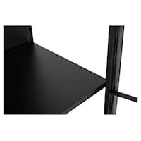 Neah Vitrine Schrank Schwarz 180cm