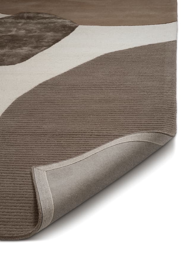 Topaz Woll/Viskose-Teppich Creme/Beige 170x230