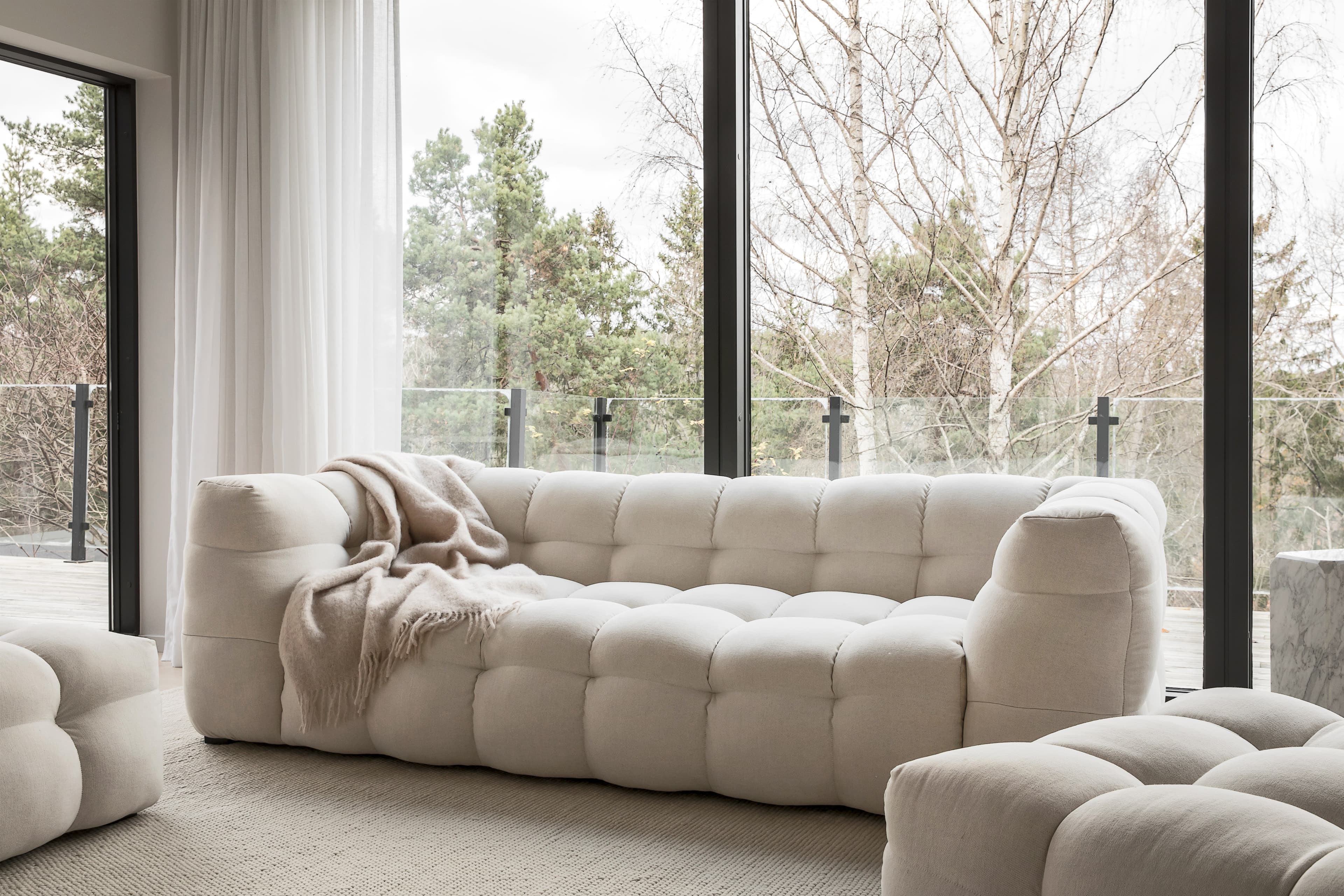 Billie 3-seater Sofa Nature 236cm