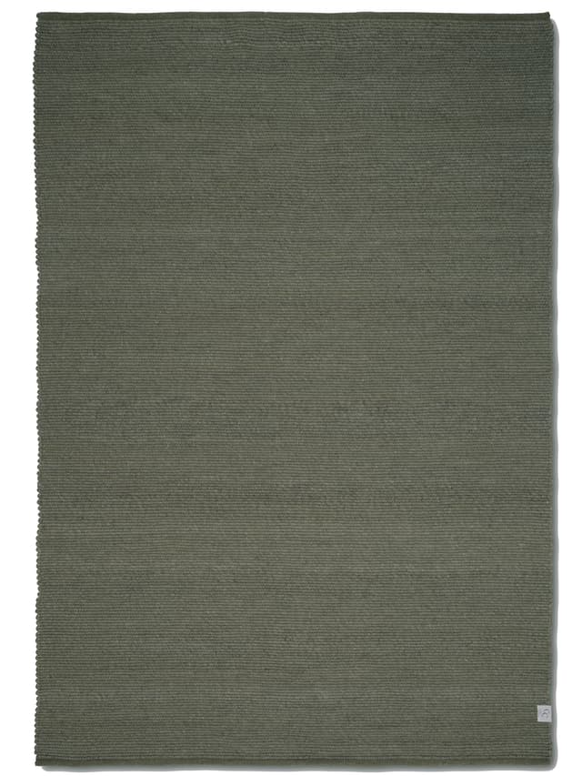 Merino Wollteppich Dunkelgrün 250x350