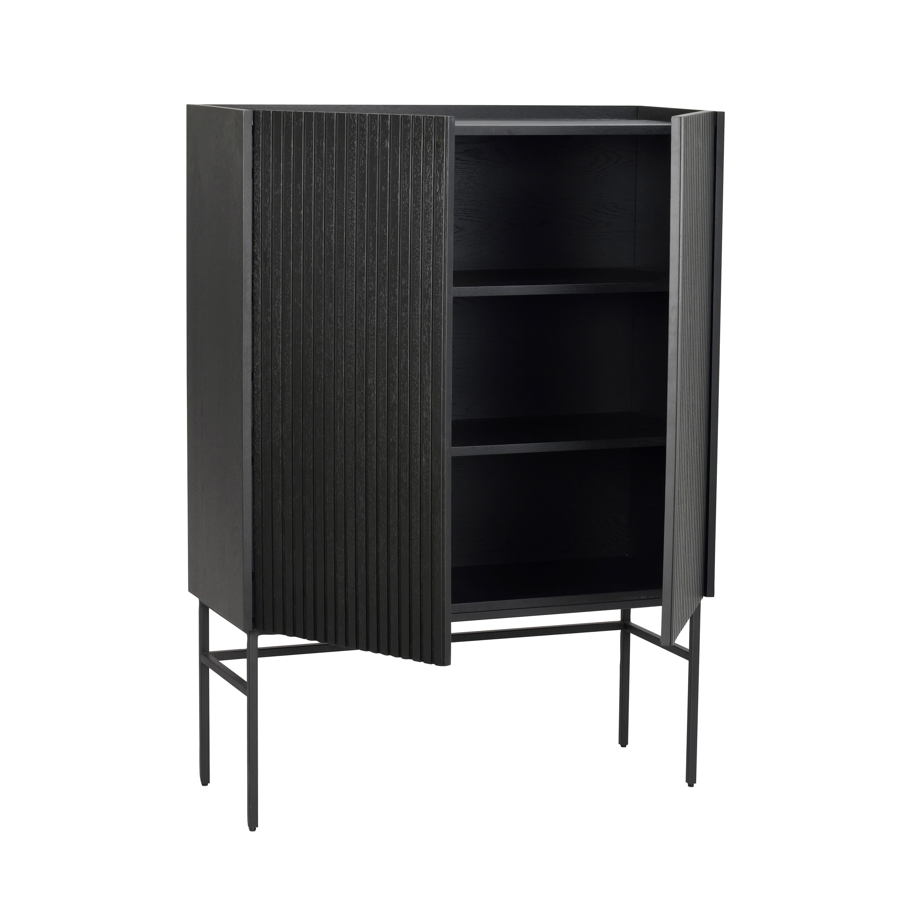 Halifax Schrank Schwarz 100cm