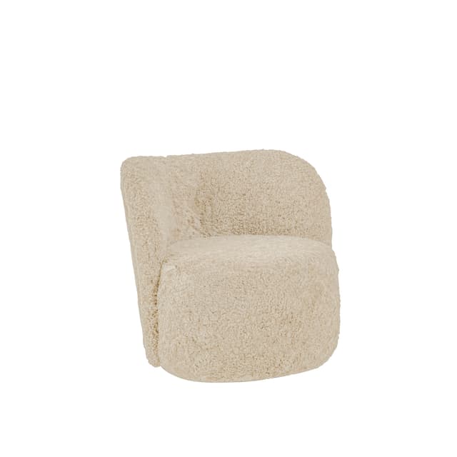 Lollo Sessel Schaffell White