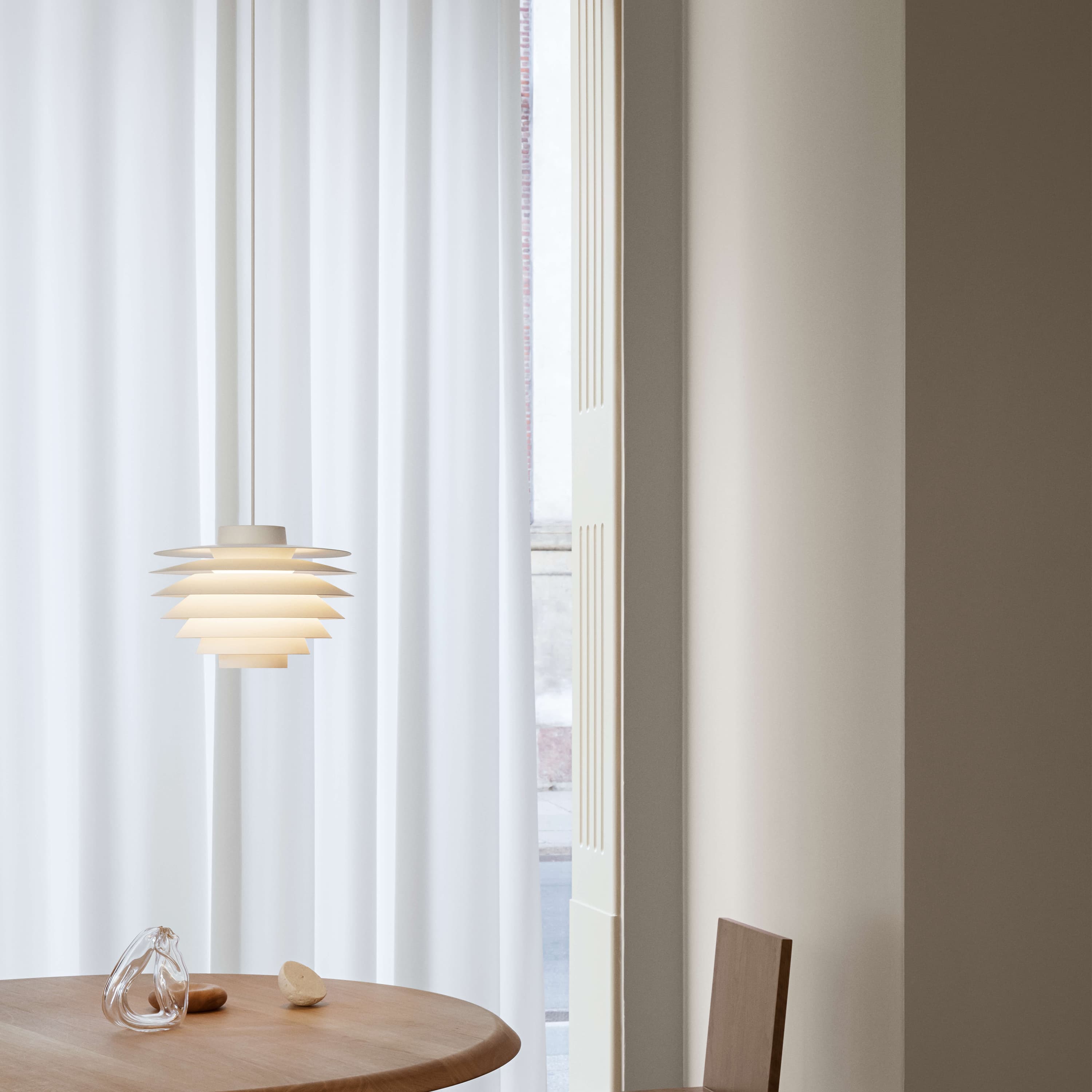 Verona Pendelleuchte Weiß 32cm