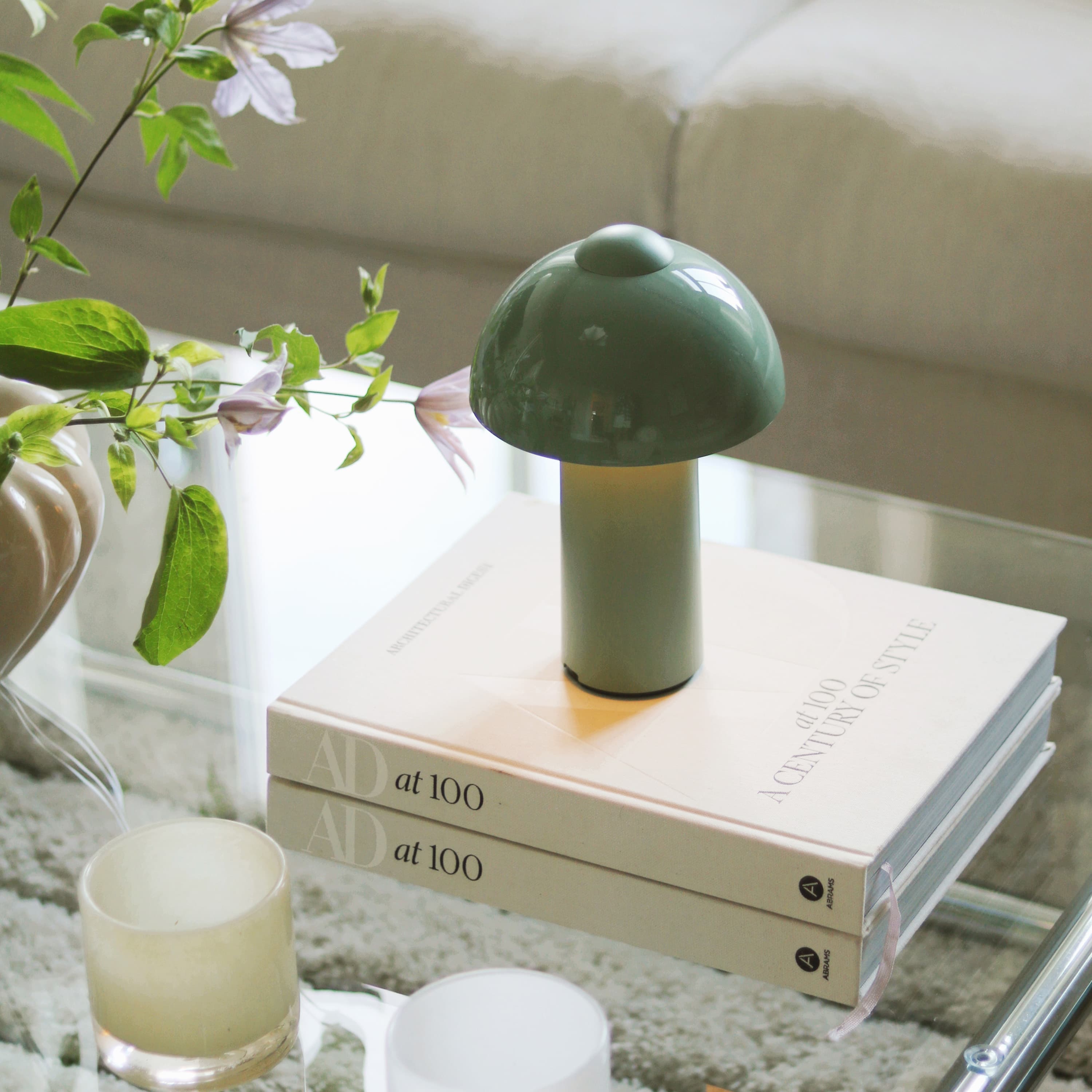 Buddy Portable Table Lamp Green 25cm