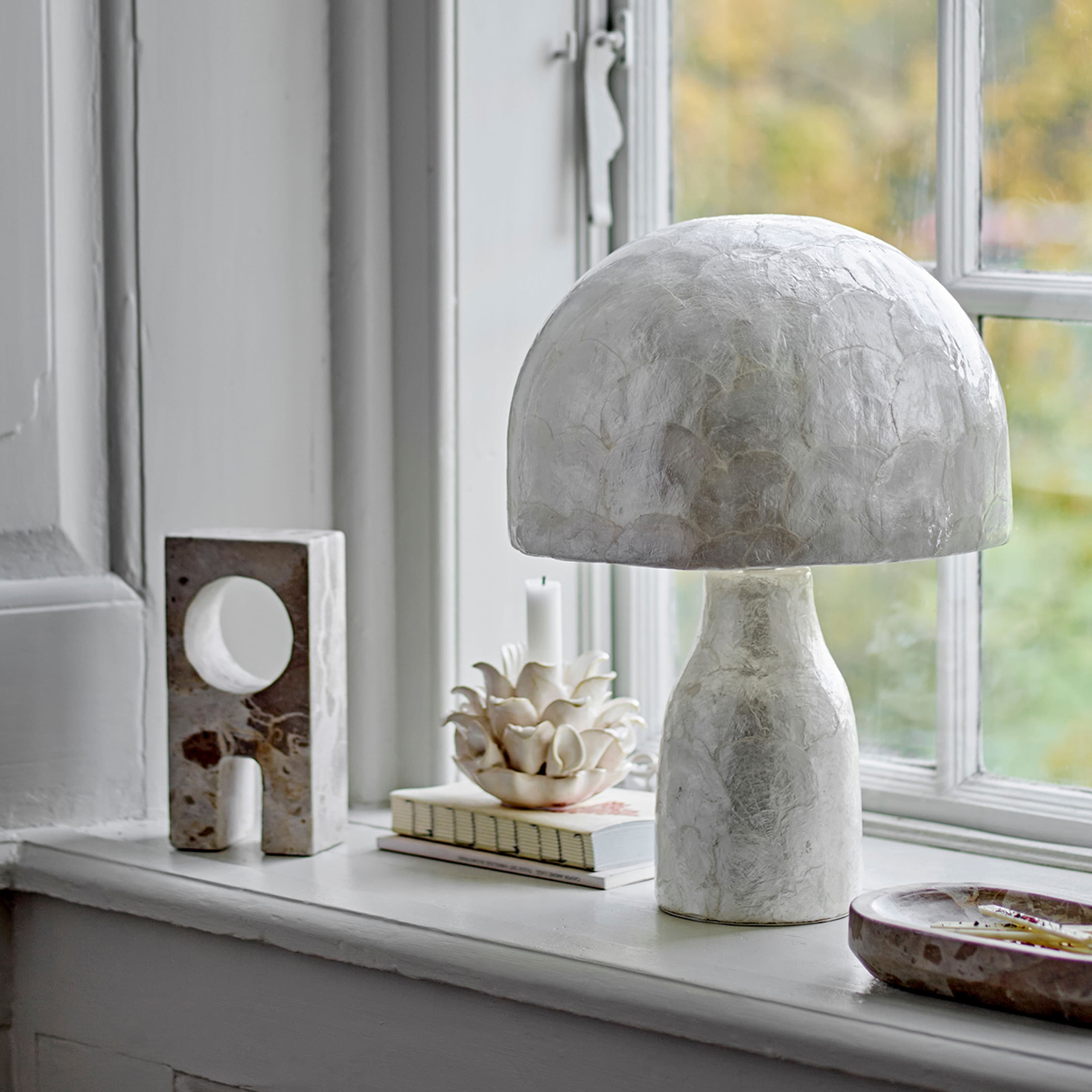 Adria Tischlampe Nature 43cm