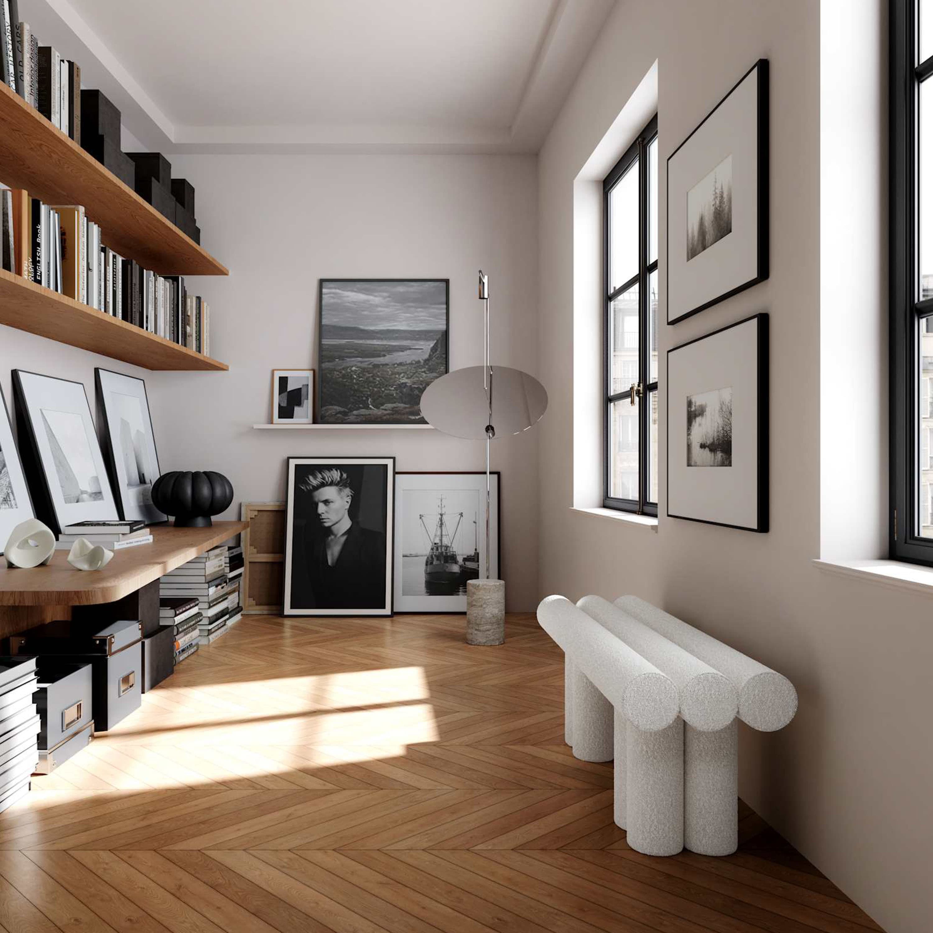 Hiro Bench Off White 120cm