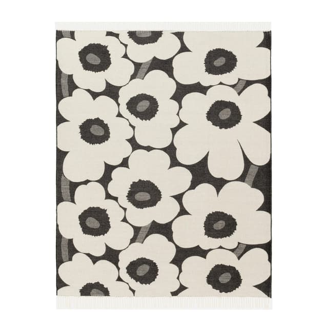 Unikko Throw Black 130x180