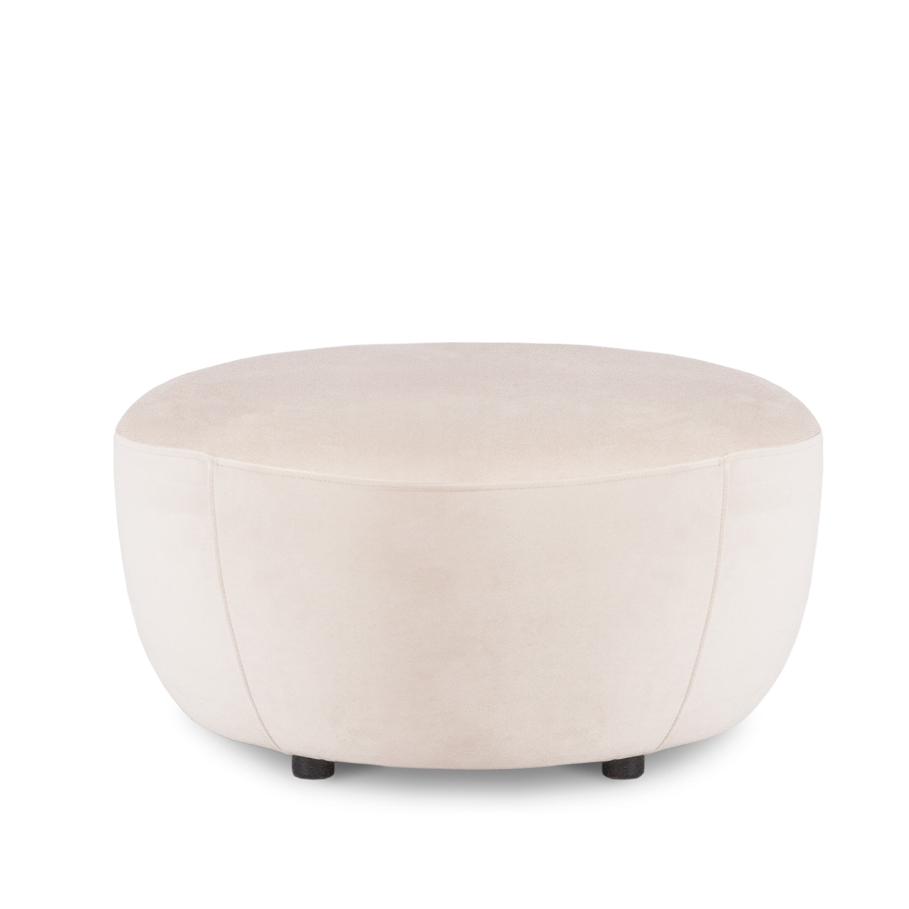 Moon Sitzpouf Samt Greige 80 cm