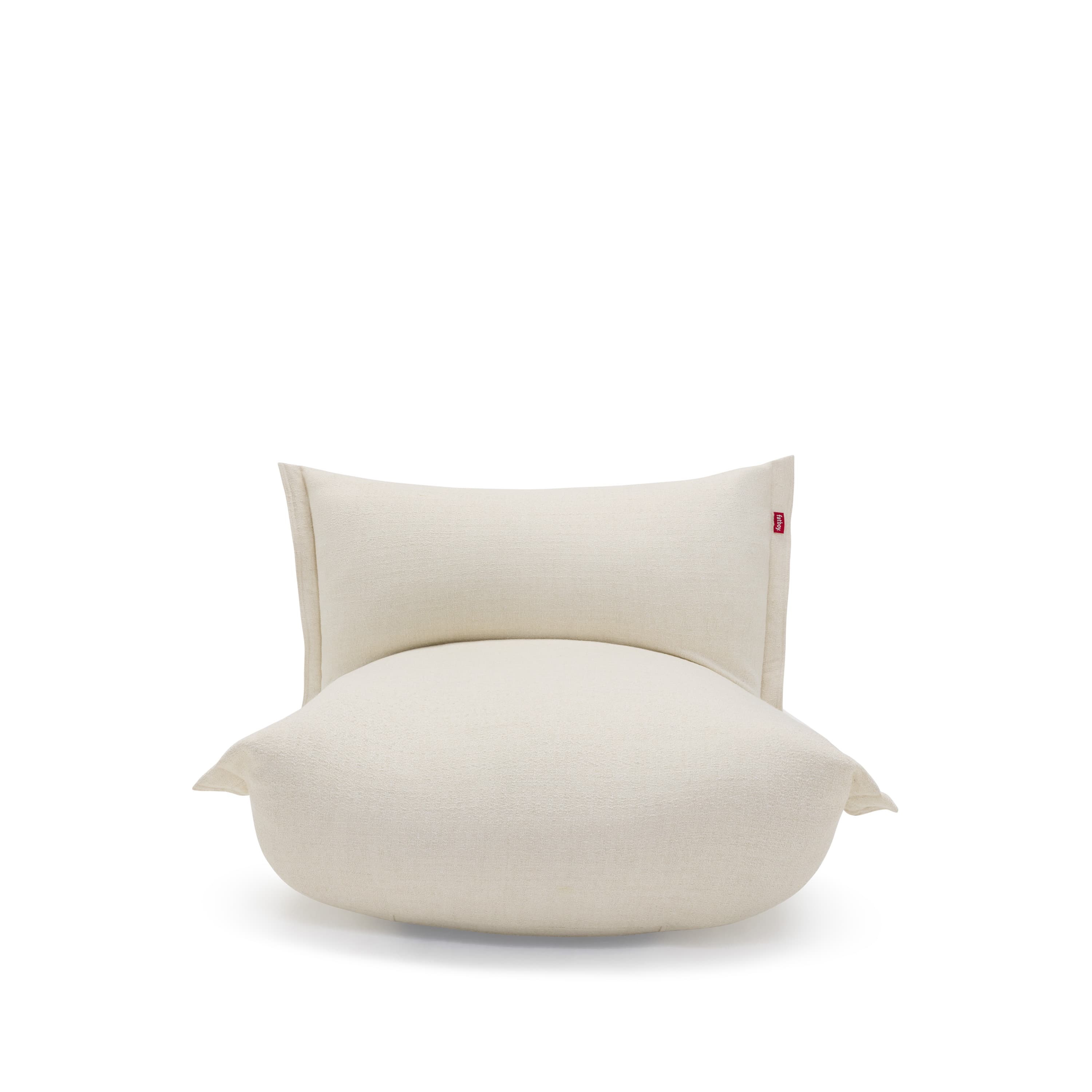 The BonBaron Slim Recycled Bouclé Lounge-Sessel Creme