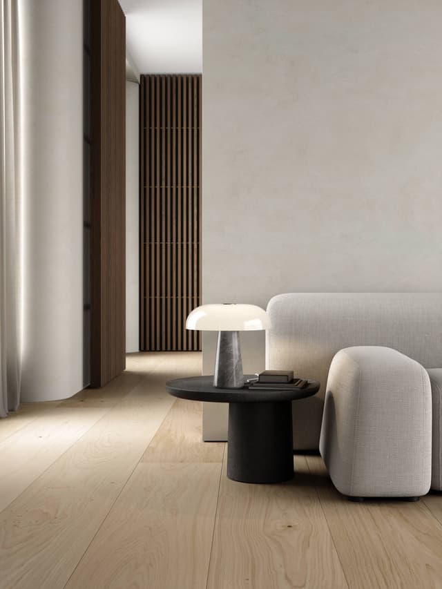Glossy Table Lamp Gray