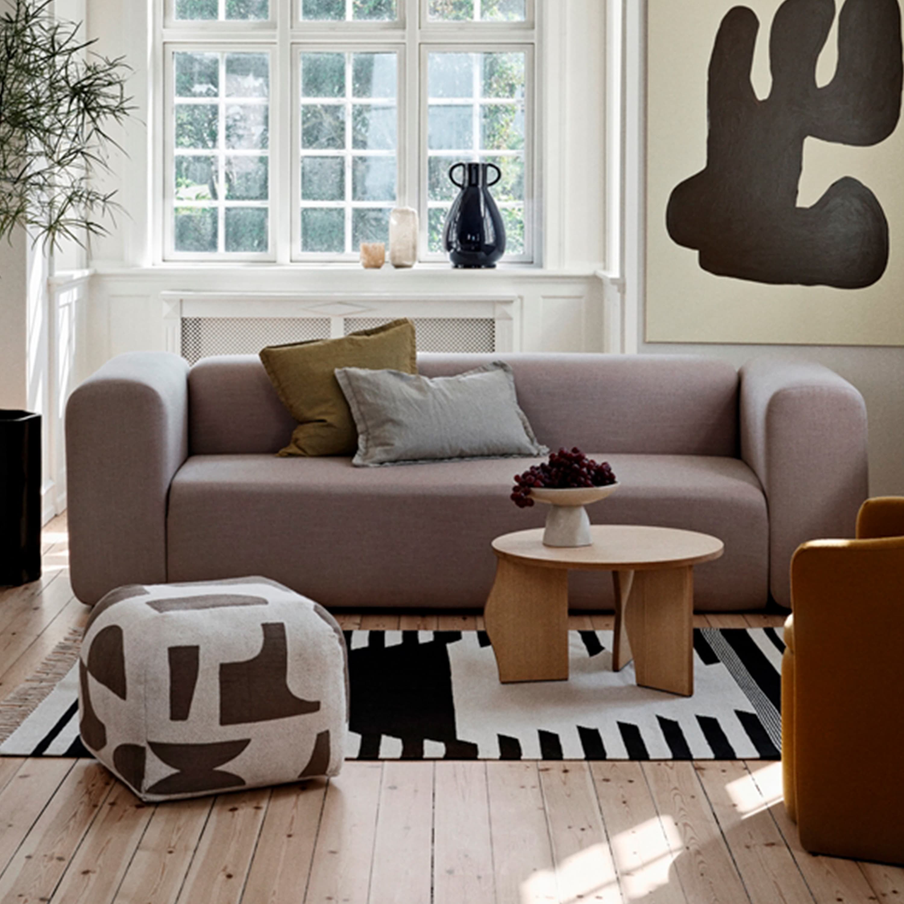Mundo Sitzpuff Känguru Braun/Hellbeige