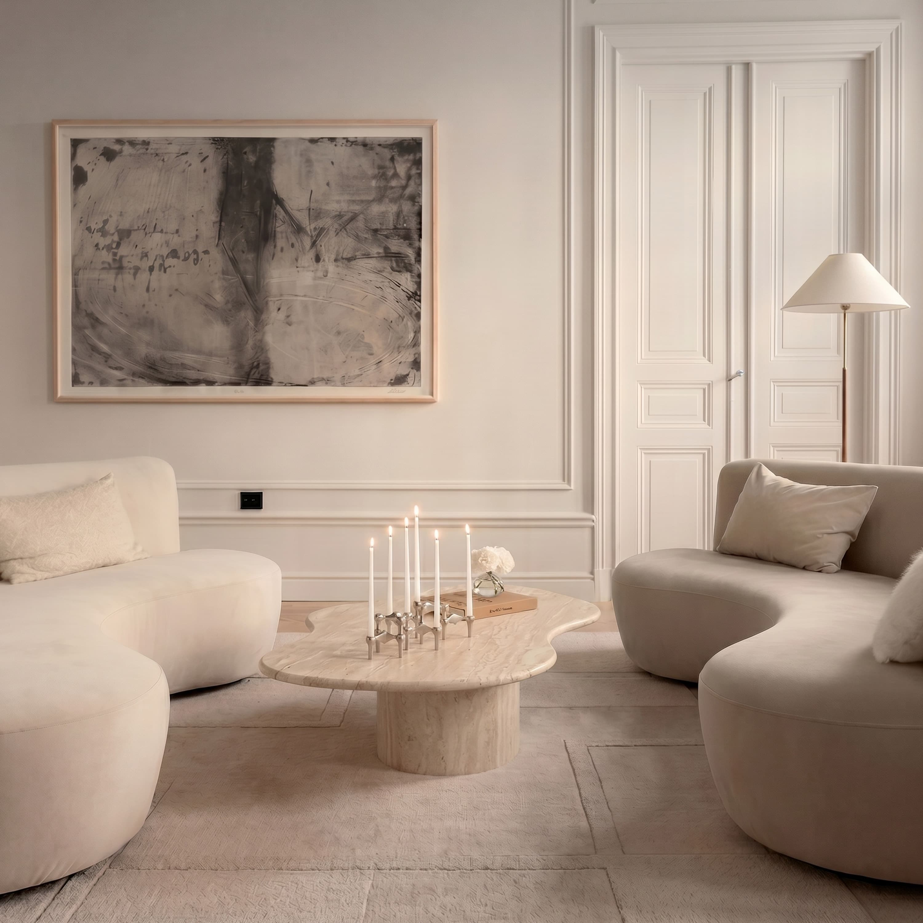 Sunday Coffee Table Travertine 120x60