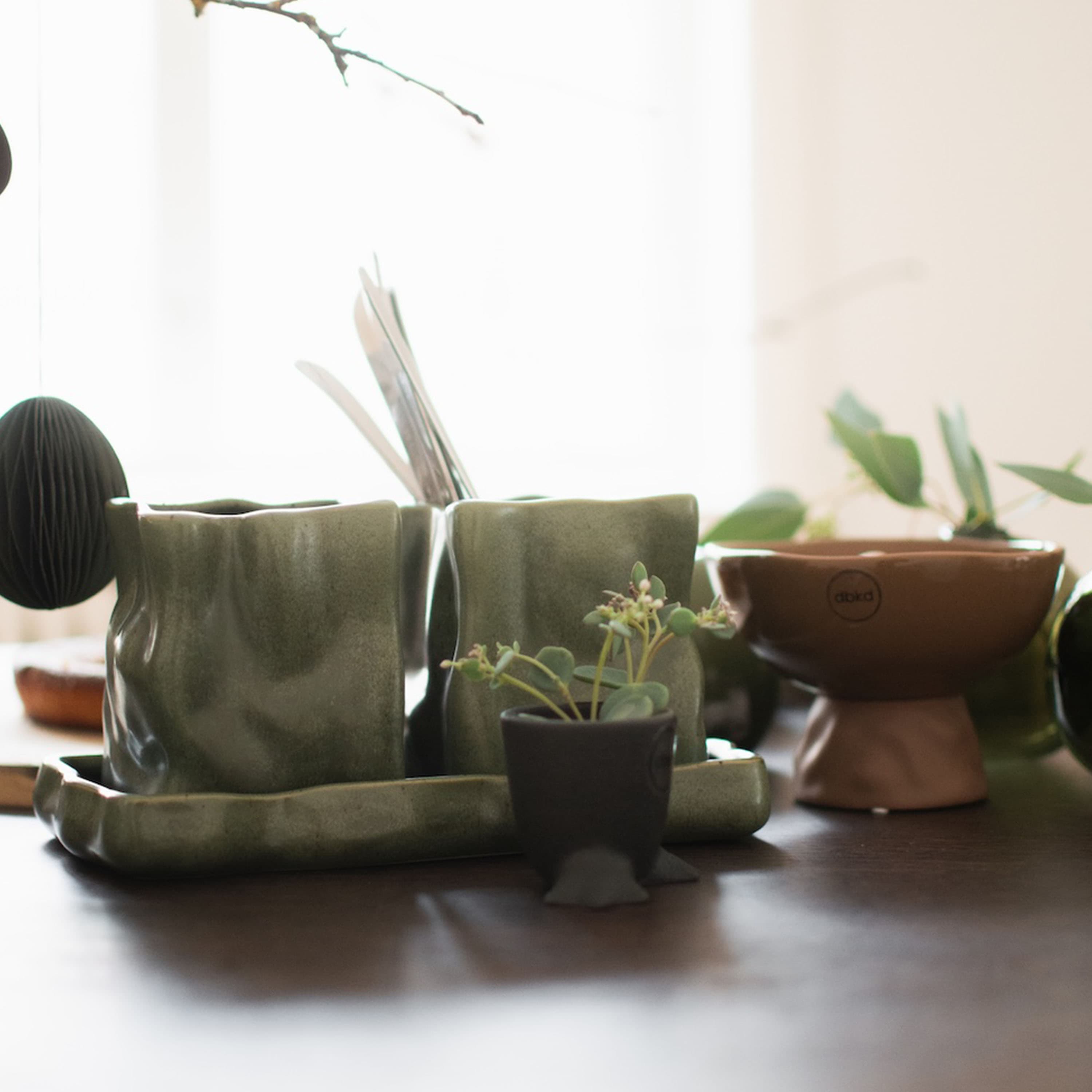 Herb Blumentopf Moos Ø8 2er-Set