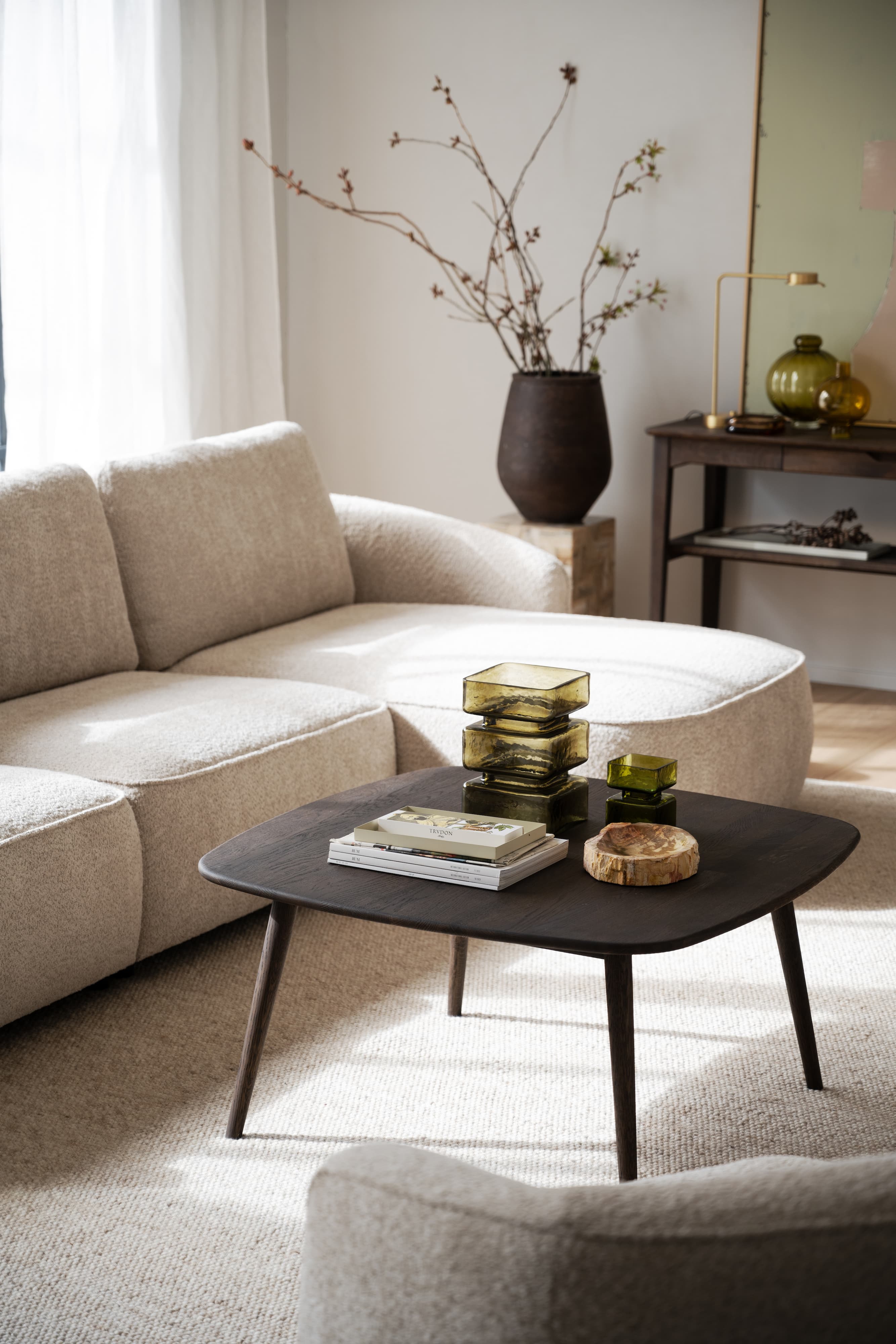 Norris 4-Sitzer Sofa Chaiselongue Rechts Hellbeige 319cm