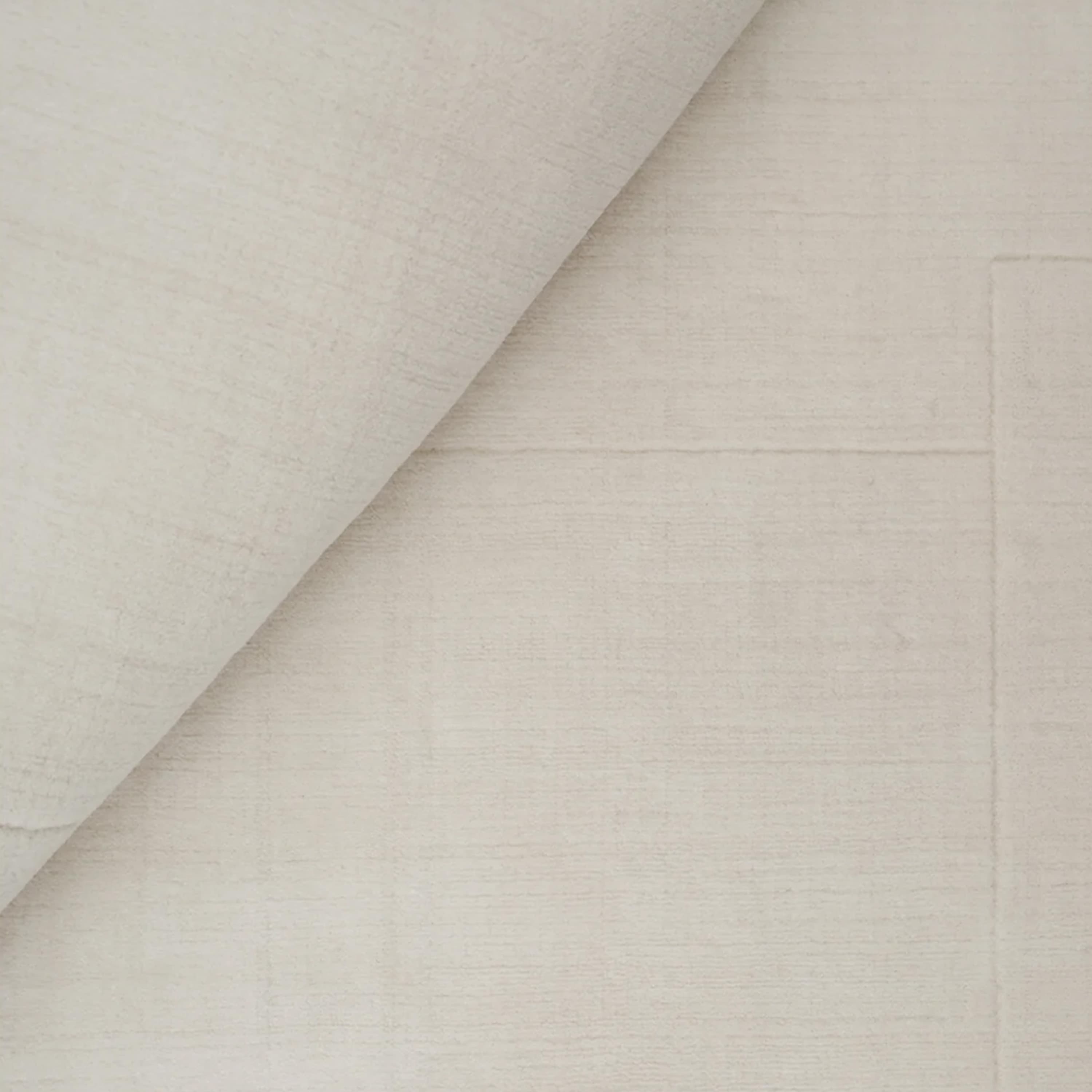 Geometric Maze Wool Rug White 170x240