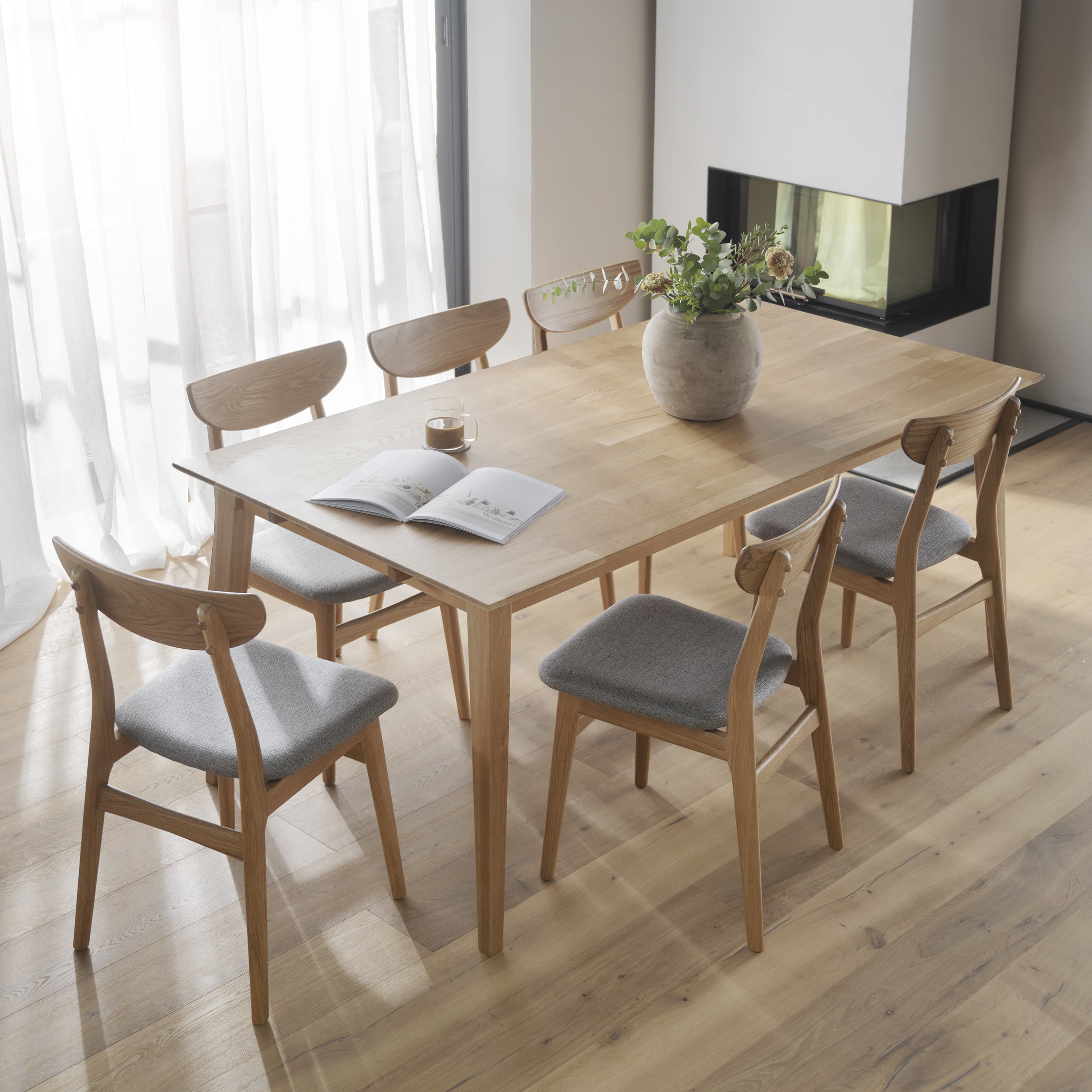 Filippa Dining Table Oak 180cm