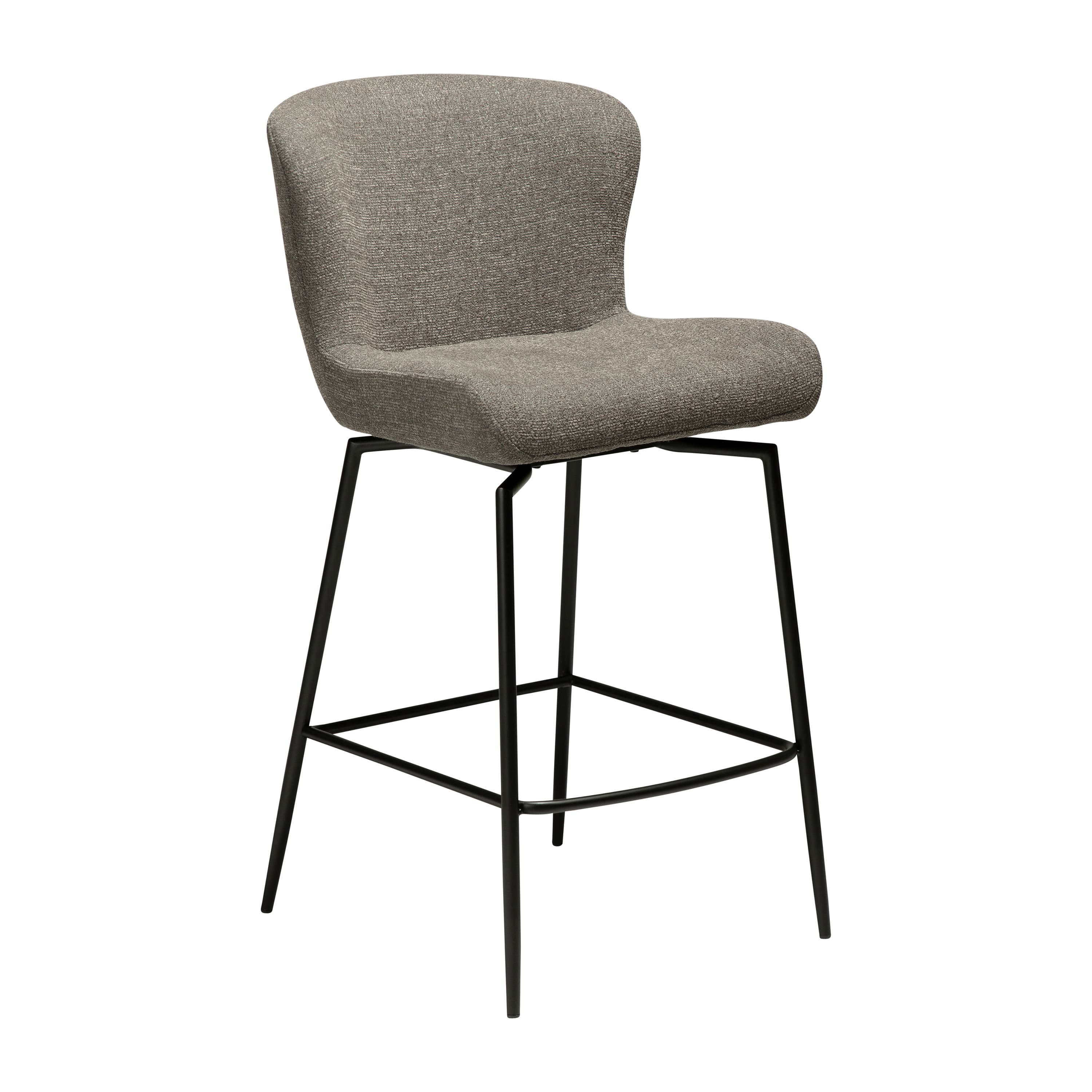 Glory Swivel Bar Stool Pebble Earth Bouclé
