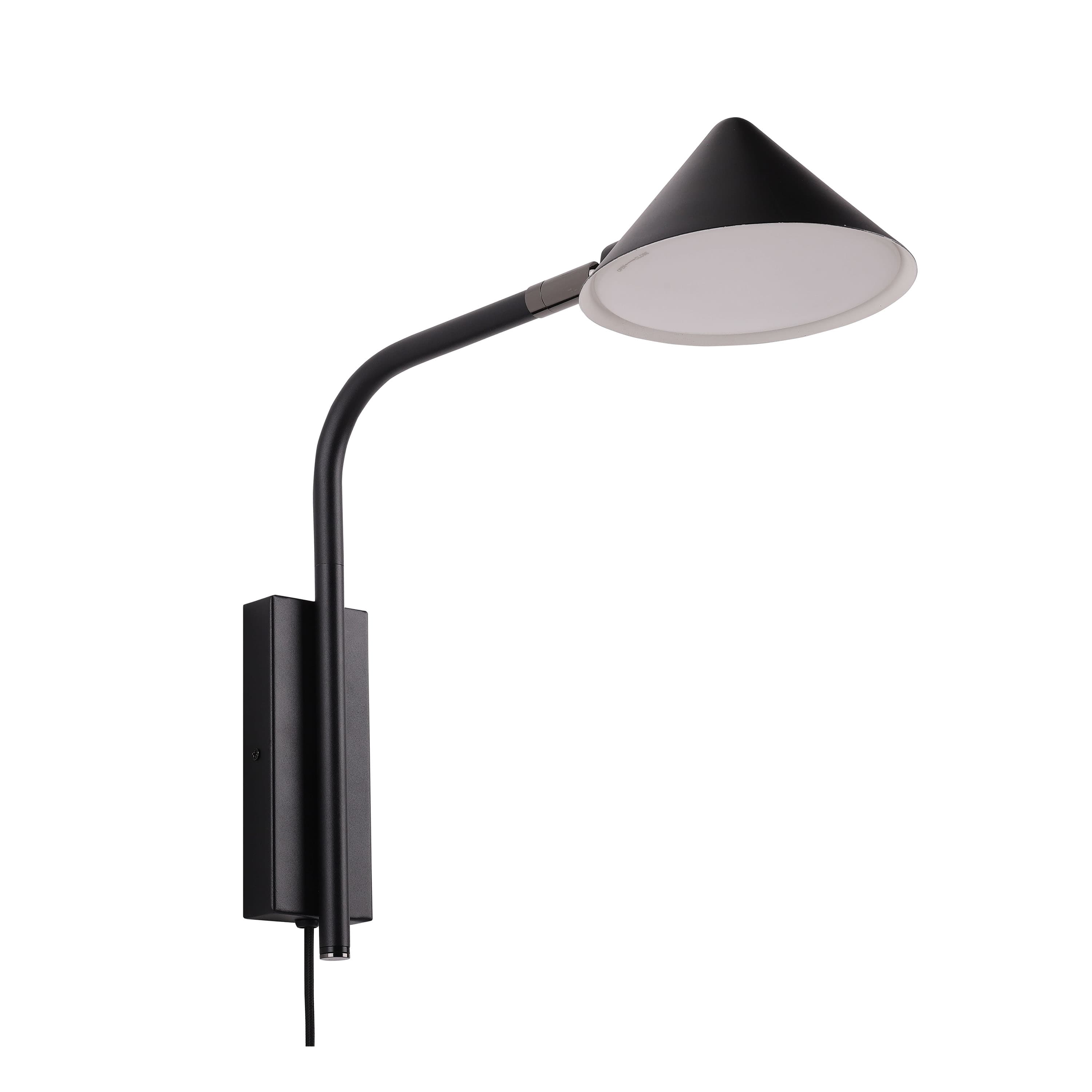 Kuro Wandleuchte Schwarz 32cm