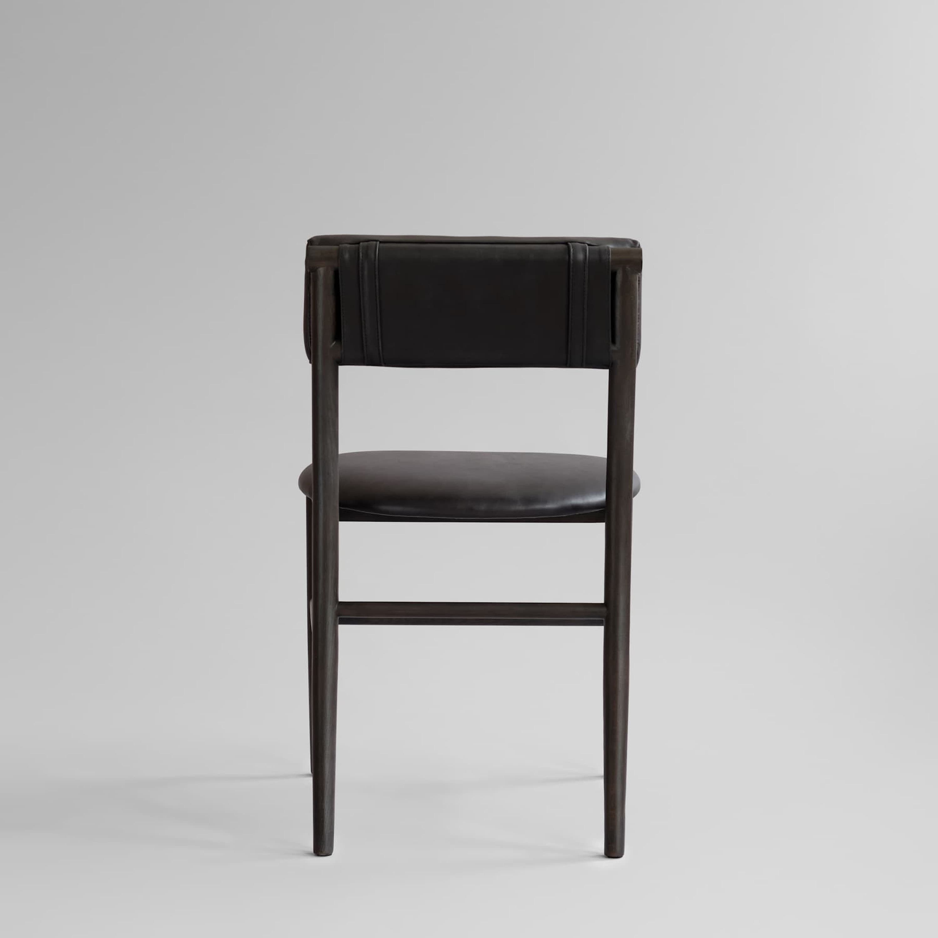 Nama Matstol Coffee Black/Aniline Leather Black