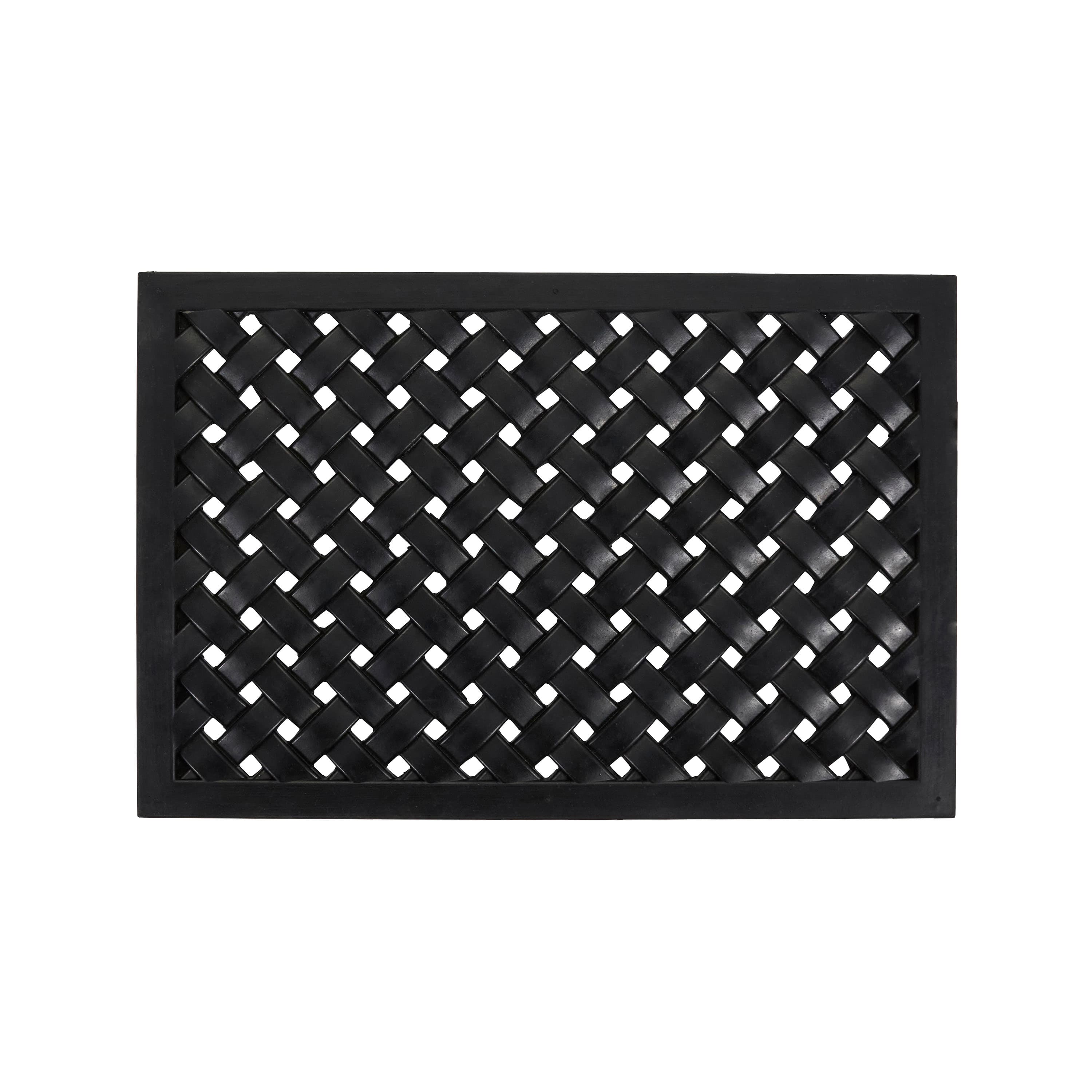 Braid Door Mat Black 60x40