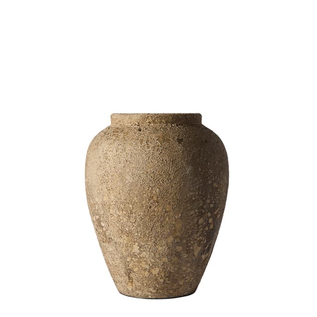 Luna Blumentopf Beige Terrakotta Ø33