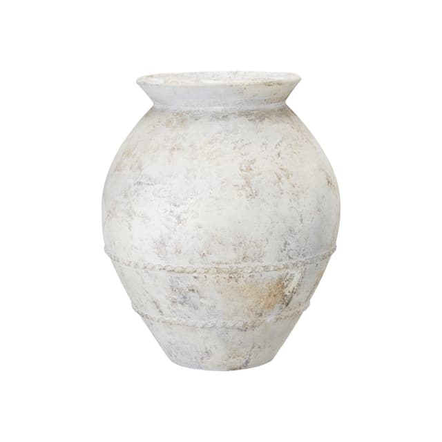 Baku Pot White Glazed 45cm