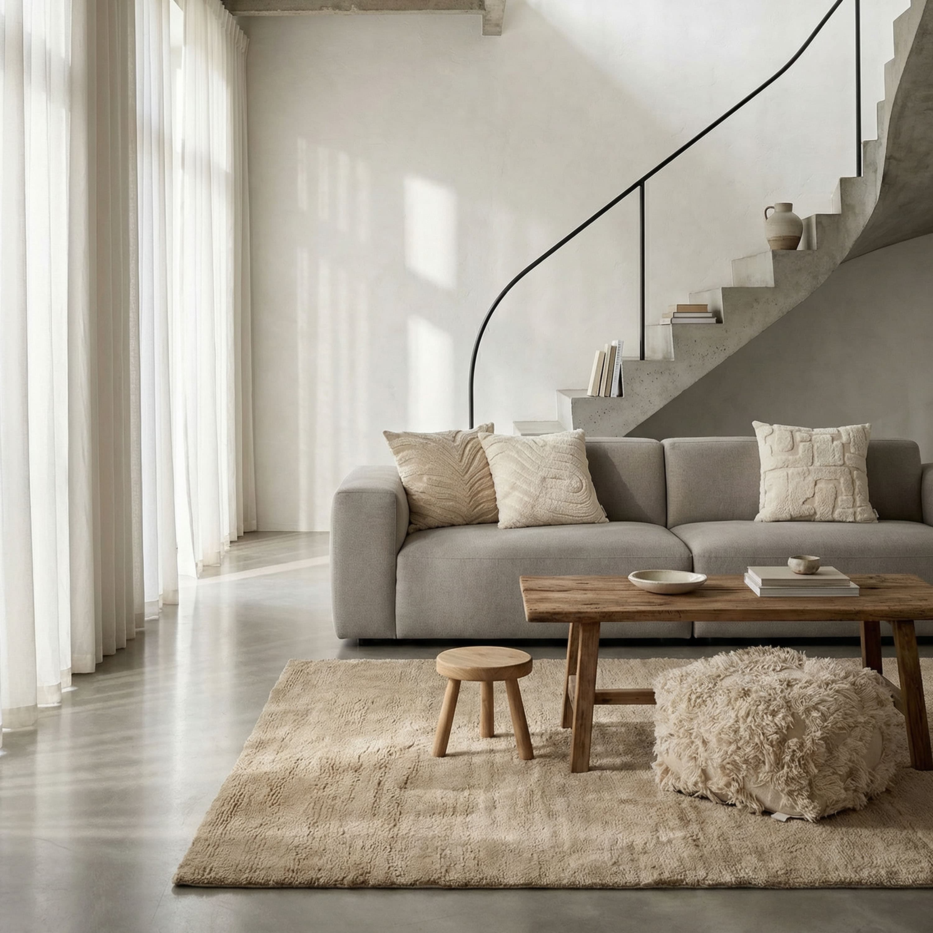 Dune Wollteppich Weizen 200x300