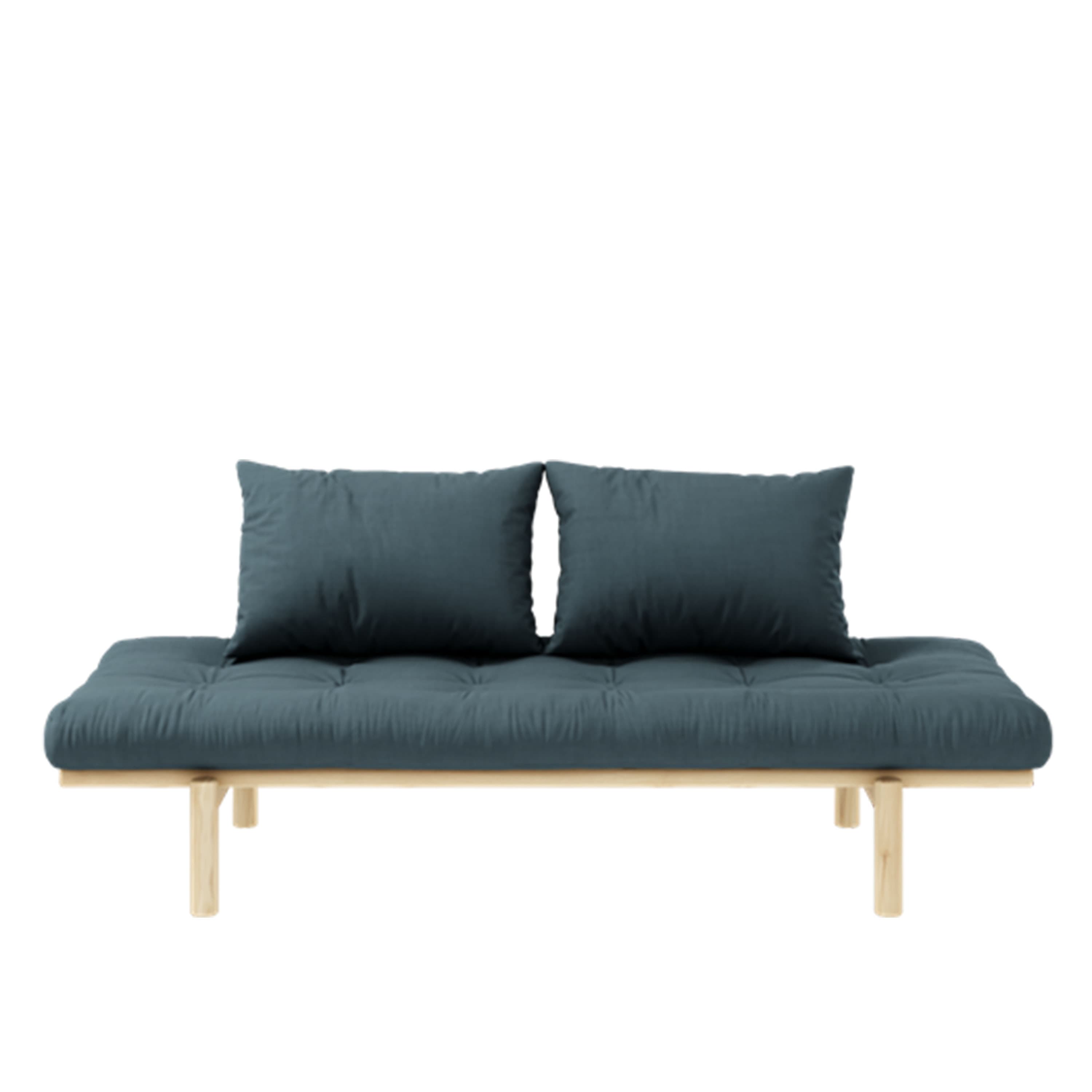 Pace Tagesbett Natur/Petrol Blau 200cm