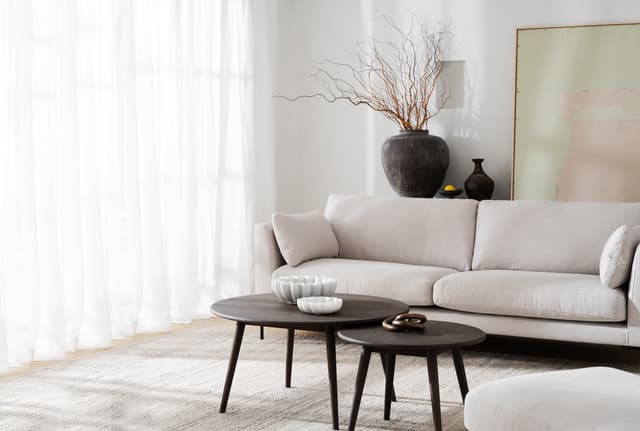 Tompkins Couchtisch Braun Ø60
