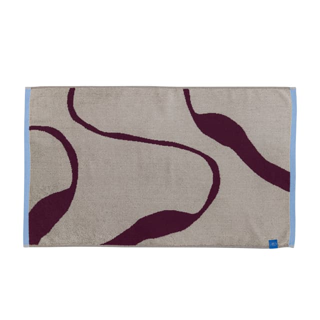 Nova Arte Badematte Wein/Sand 50x80