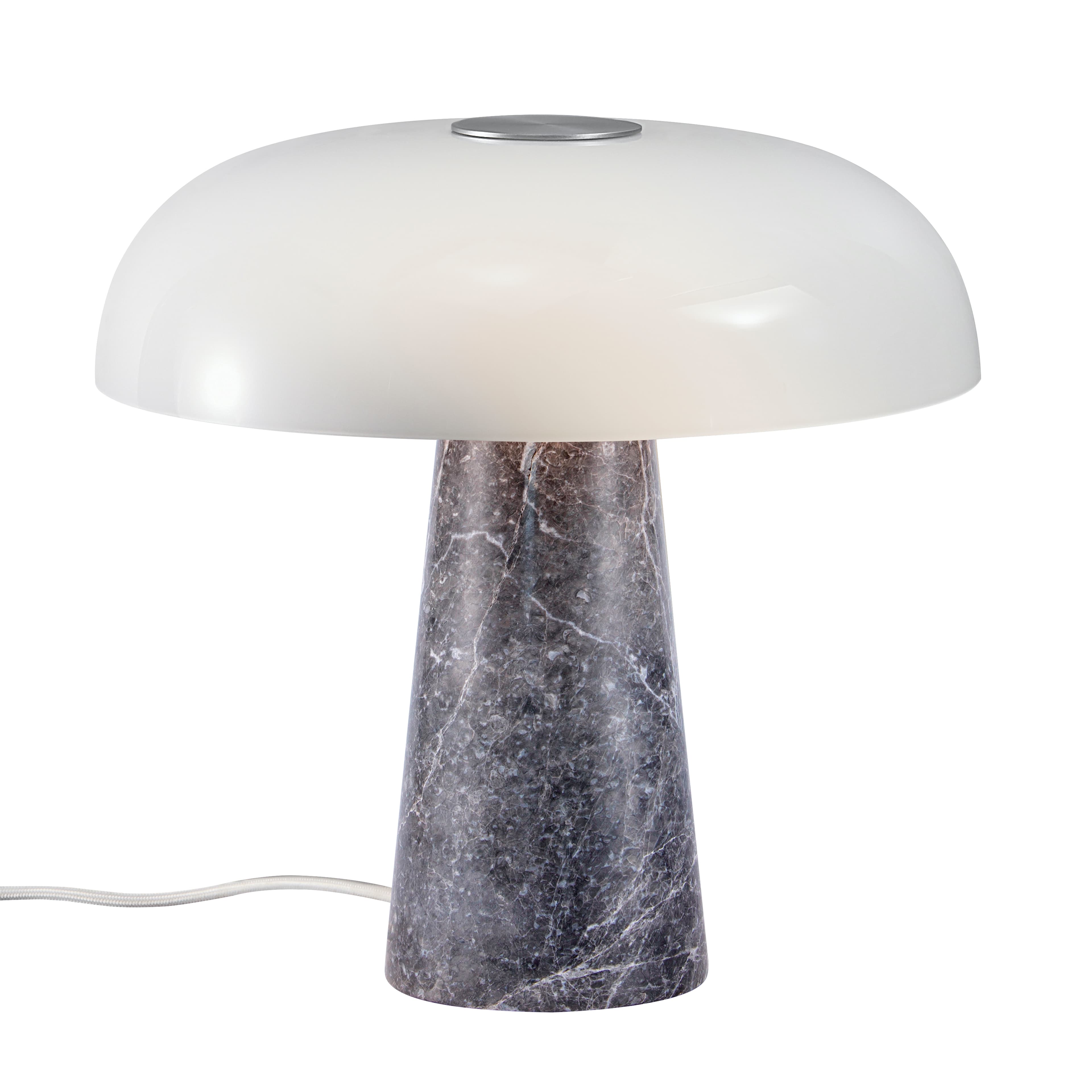 Glossy Table Lamp Gray