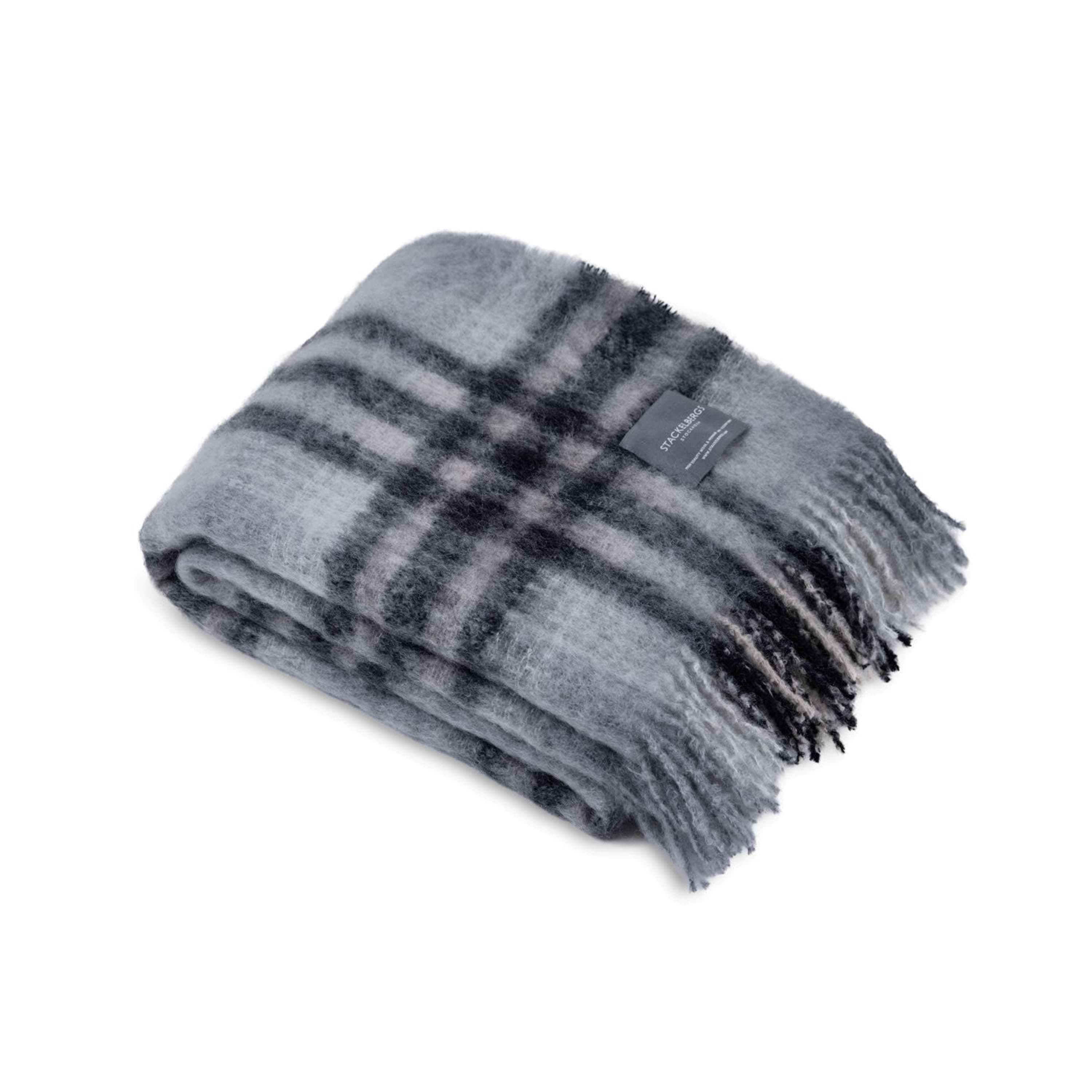 Mohair Plaid Black & Skiffer Check