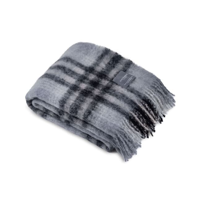 Mohair Plaid Black & Skiffer Check