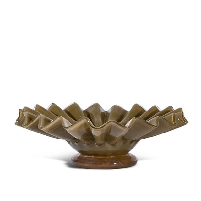 Lori Schale Grün/Beige Ø18