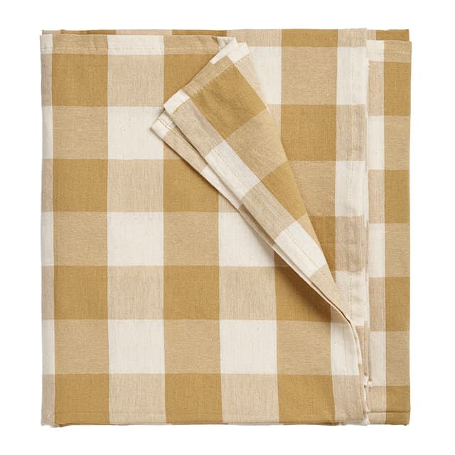 Ruth Tablecloth Yellow/White 330x145