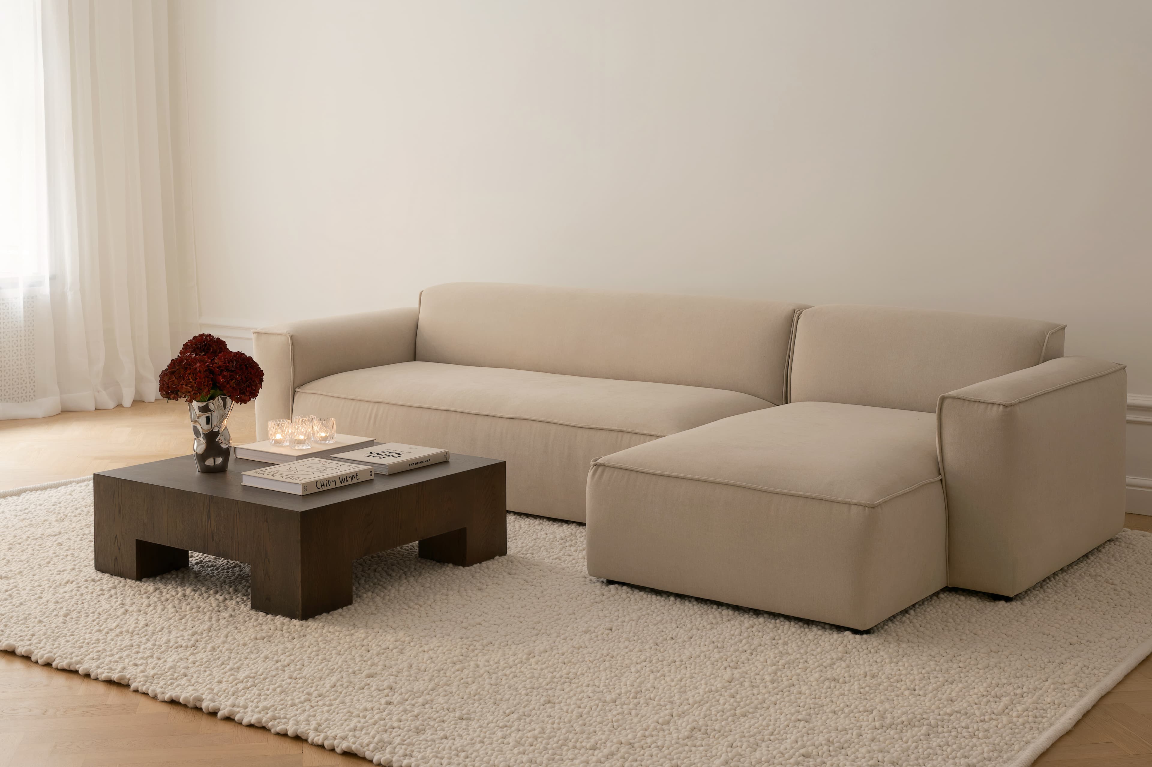Paros Wollteppich White 170x240
