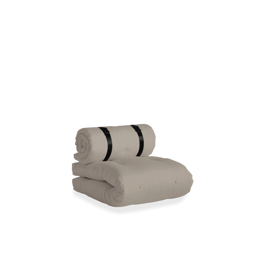 Buckle-Up Outdoor-Loungematratze Beige