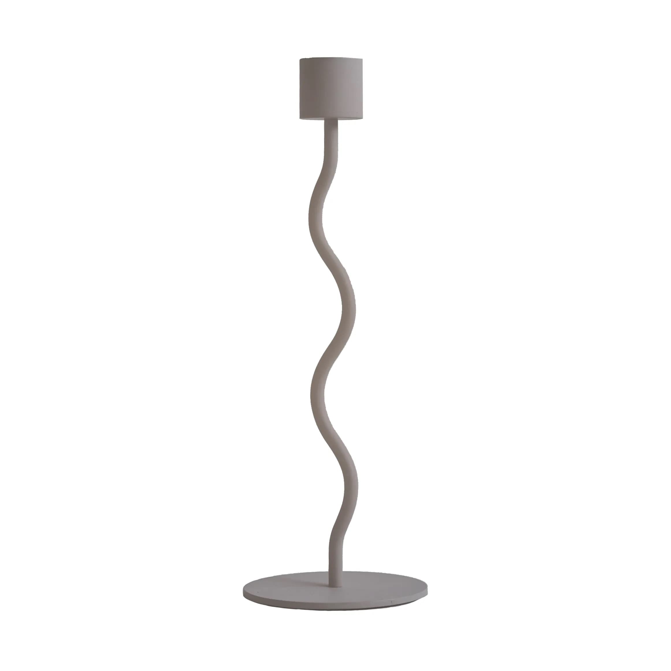 Curved Kerzenhalter Taupe 23cm