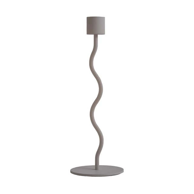 Curved Candle Holder Taupe 23cm