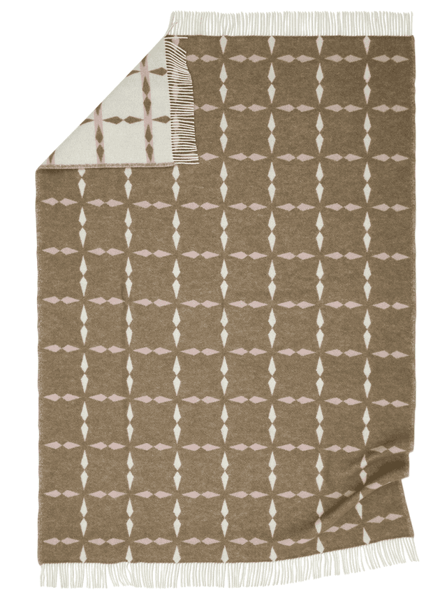 Tile Wollteppich Rosa