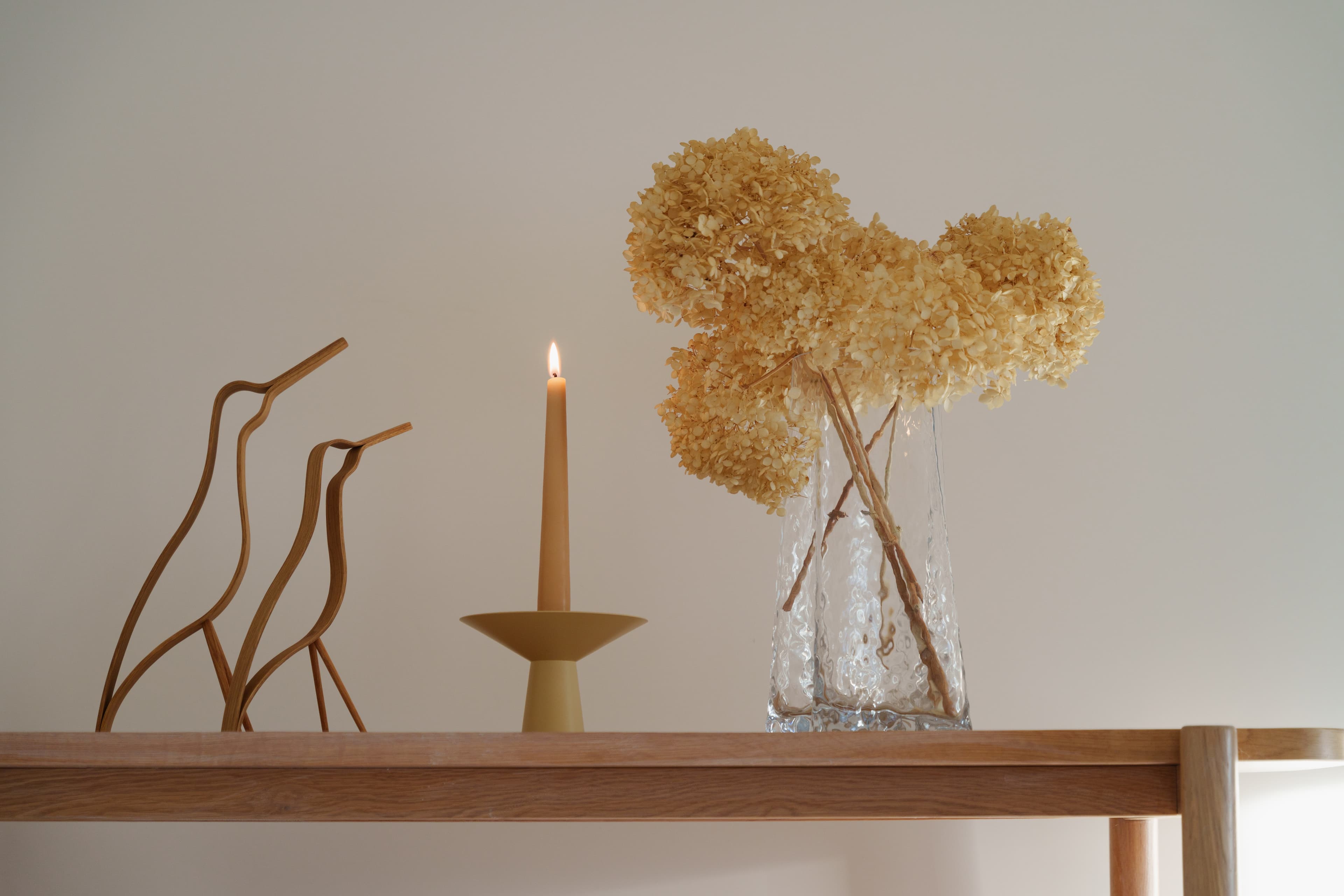 Woody Bird High Decoration Oak 32cm