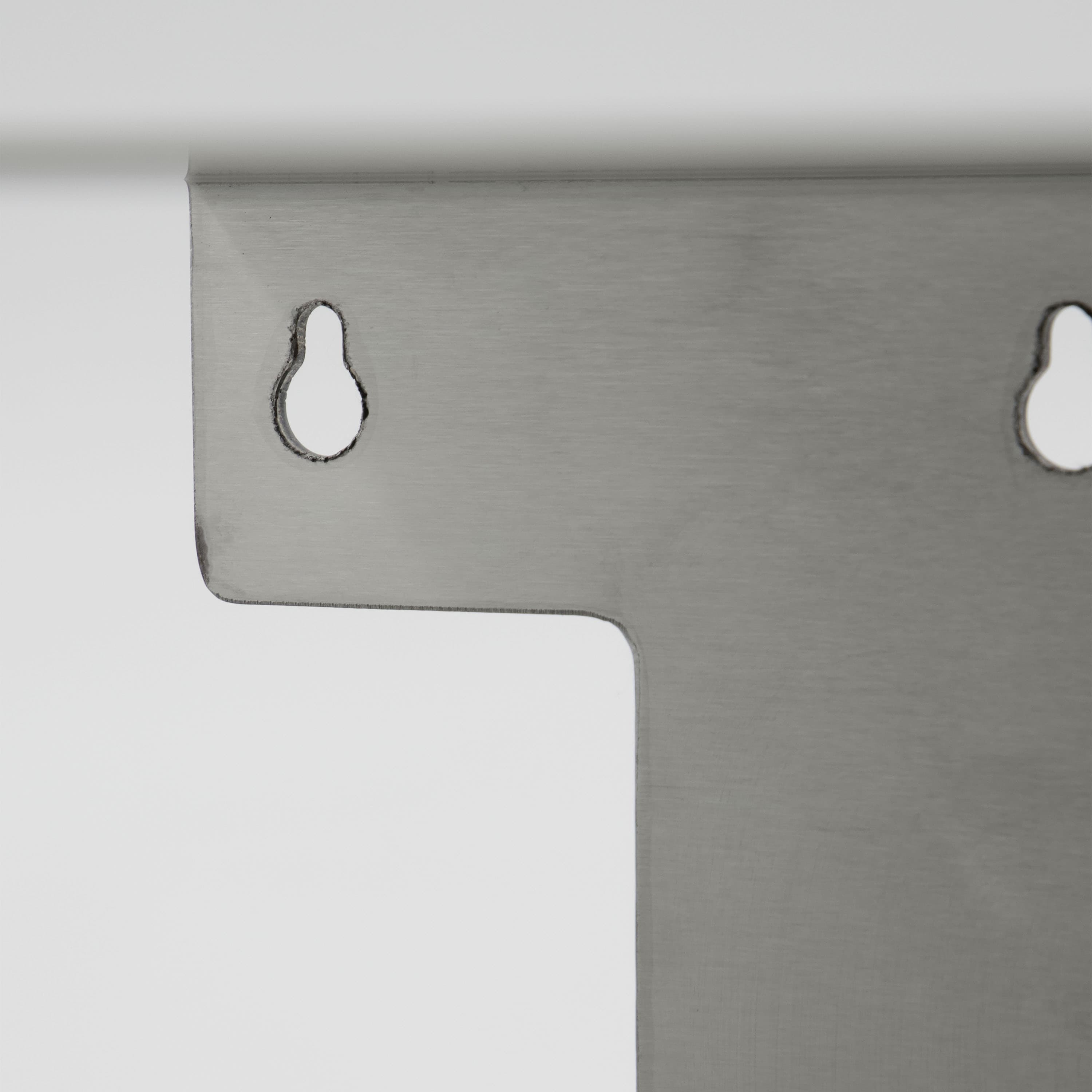Book Wandregal Gebürstetes Silber-Finish 25x23