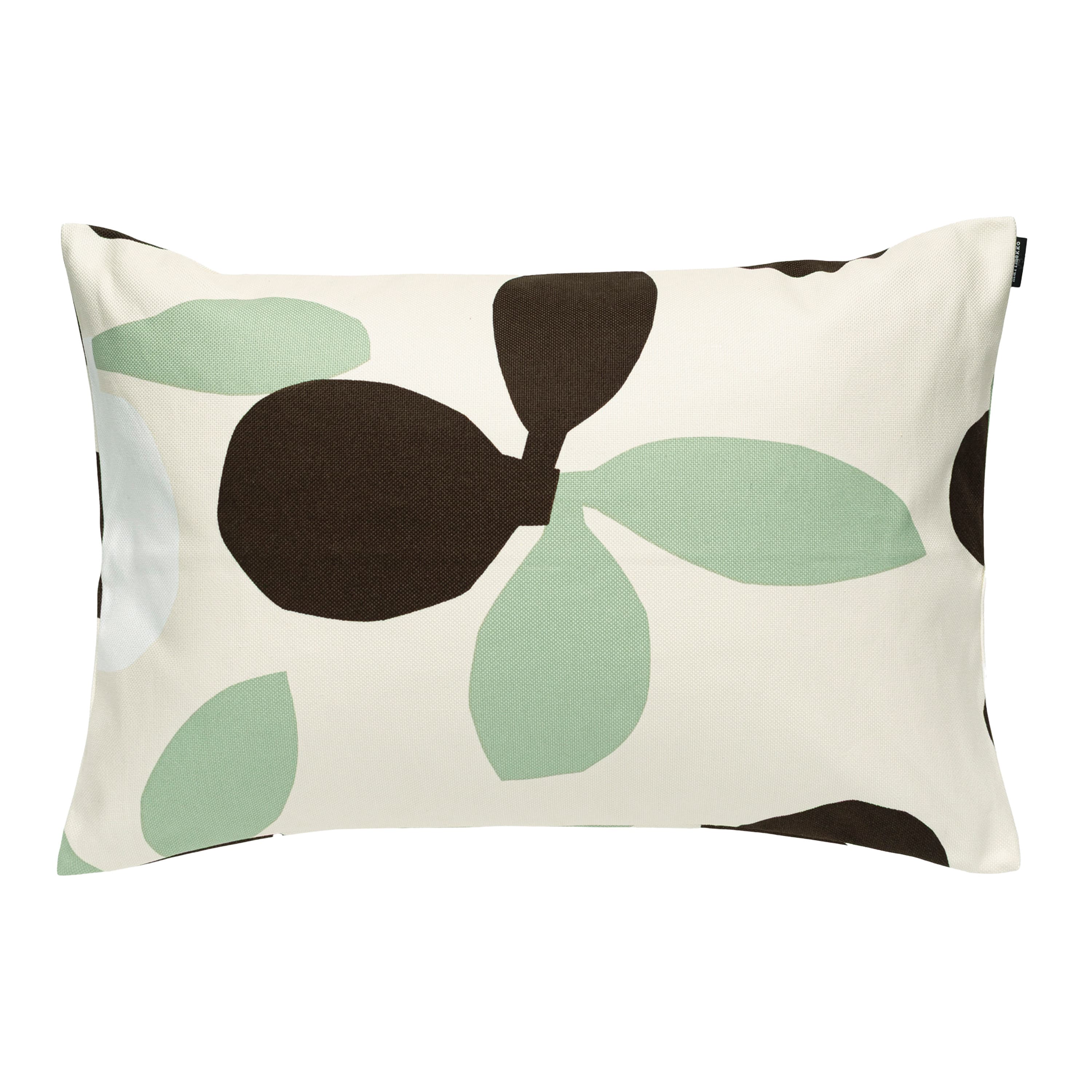 Pieni Omppo Kuddfodral Sand/Charcoal/Green 40x60