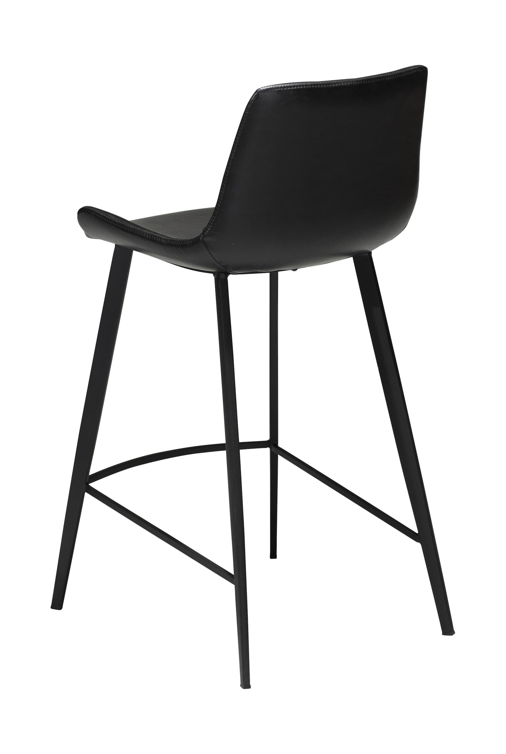 Hype Bar Stool Faux Leather Black 75cm