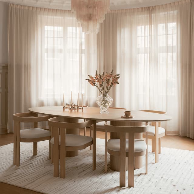 Callum Dining Armchair White Oiled Oak/White