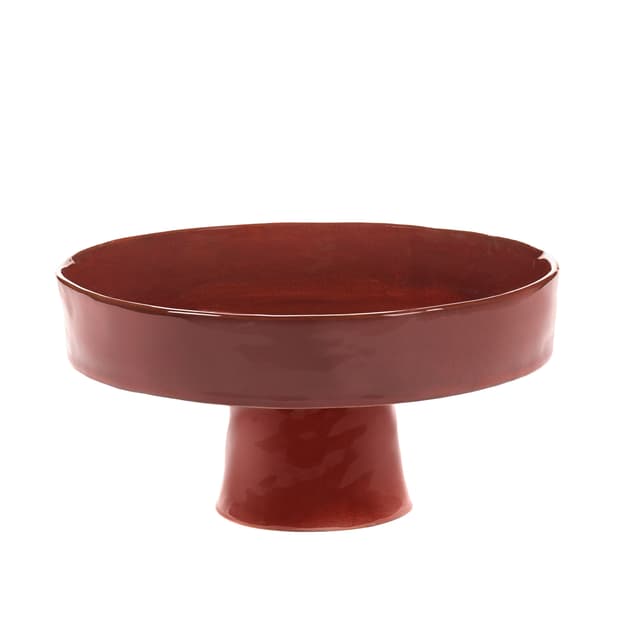La Mère Servierplatte auf Fuß Venetian Red Ø25