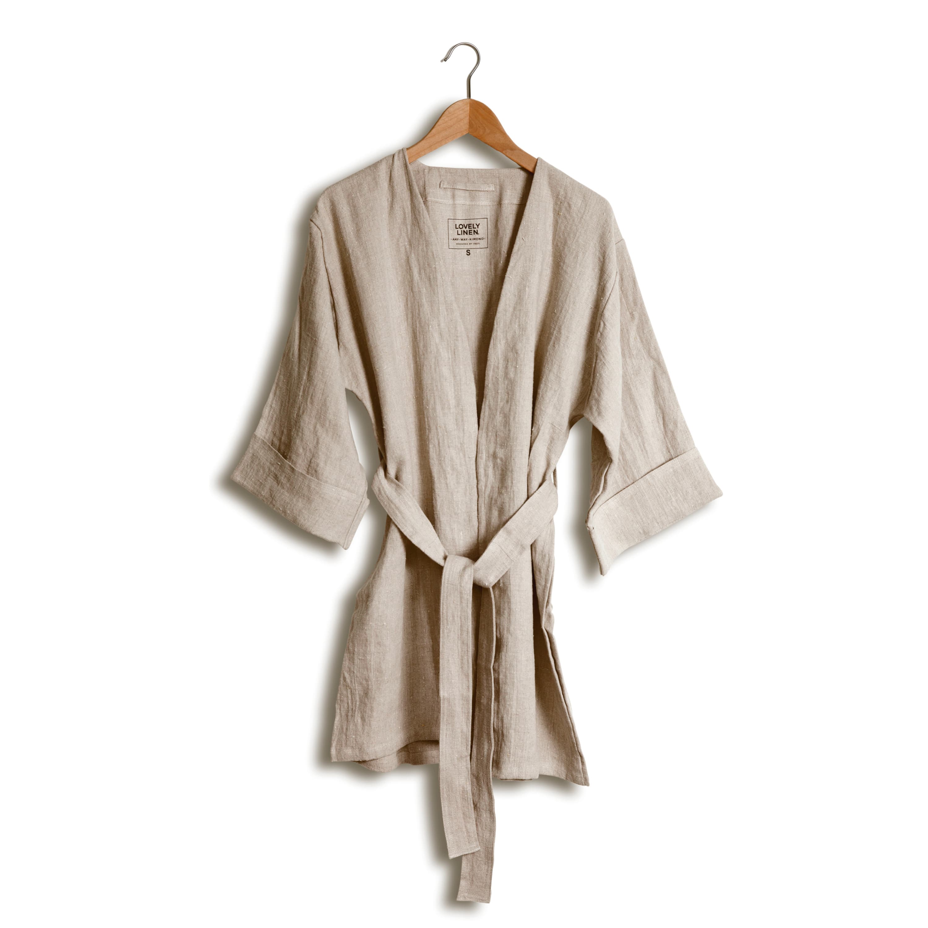 Kimono Long Natural Beige L