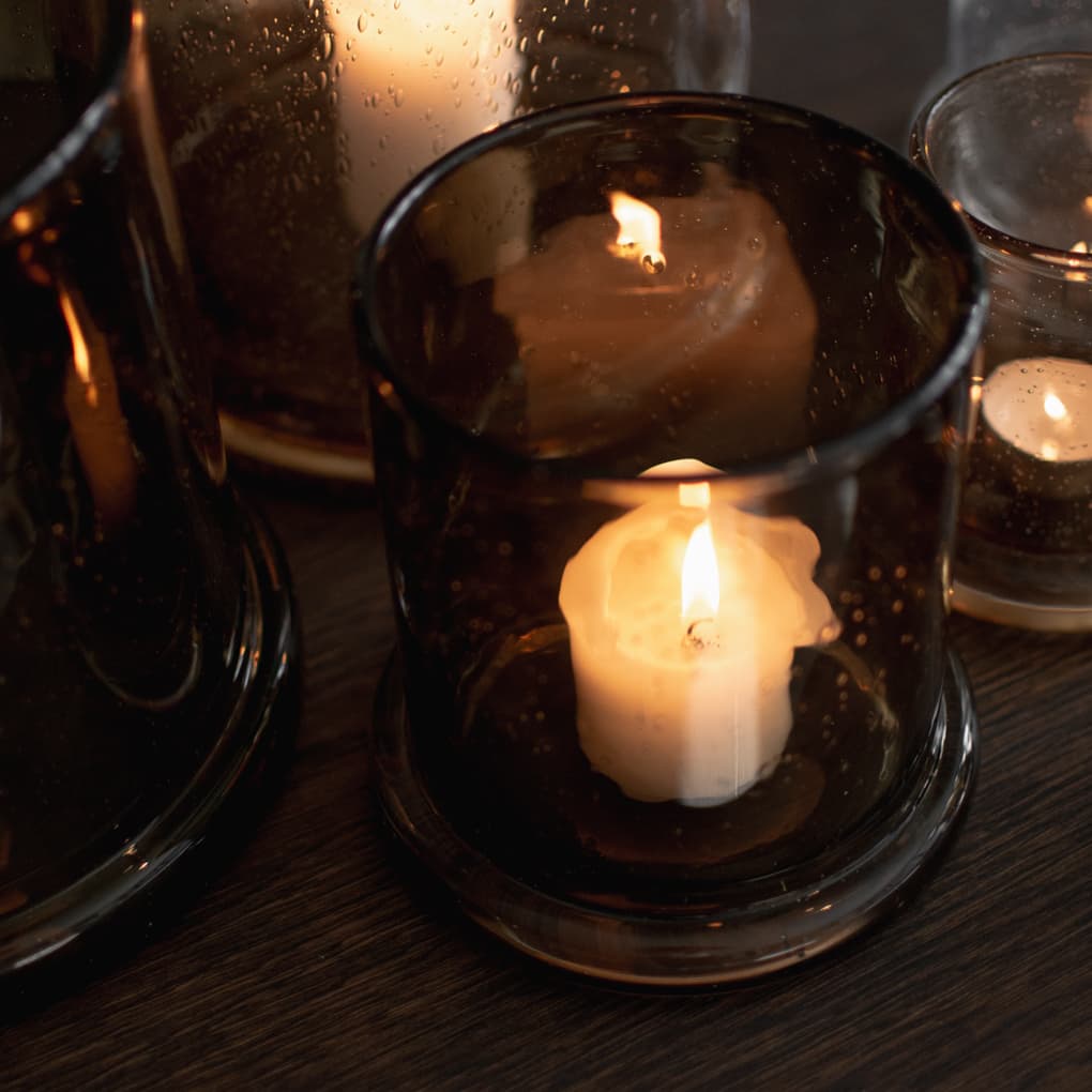 Candle Holder Brown Medium
