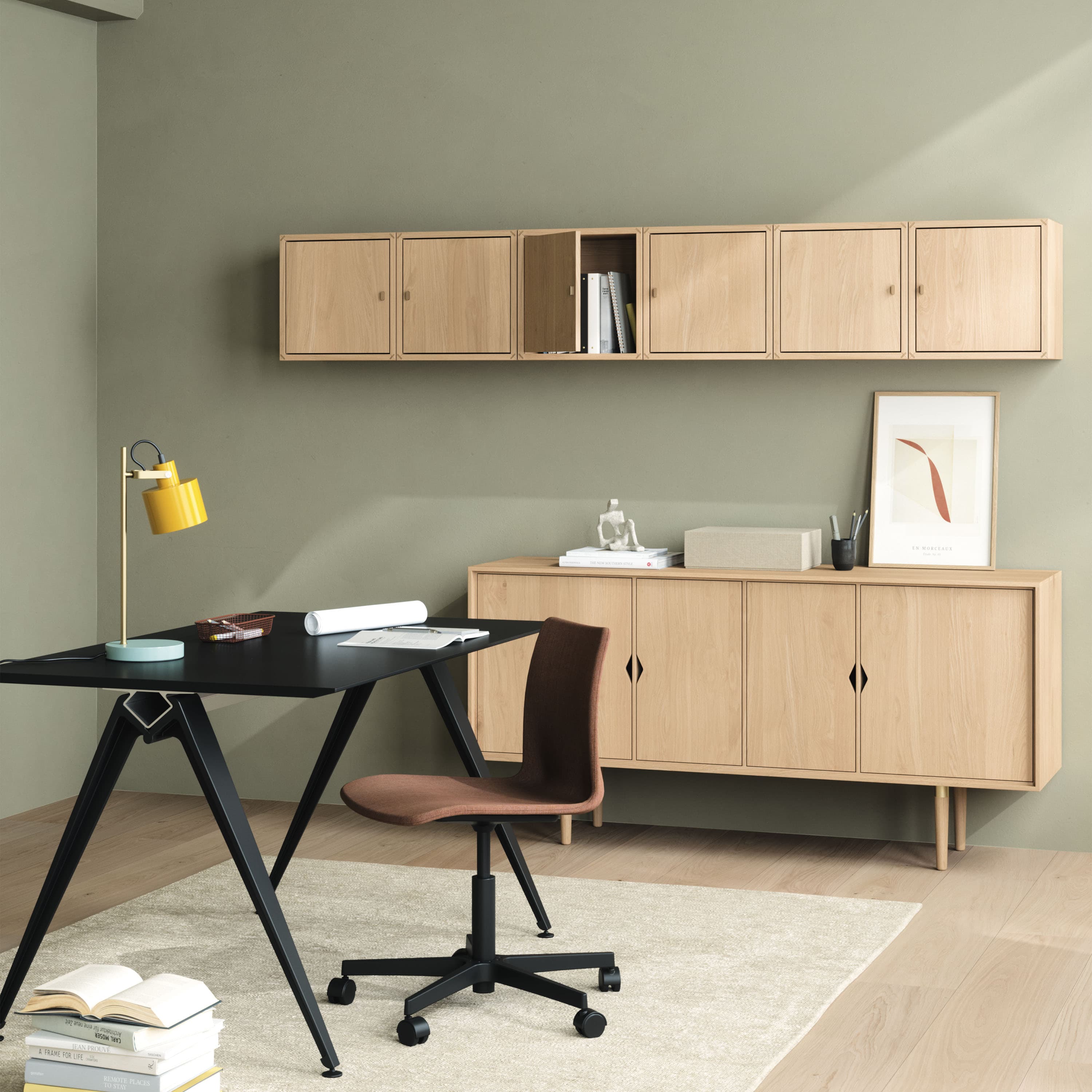 Unique´s Sideboard Weiß pigmentierte Eiche 163x80